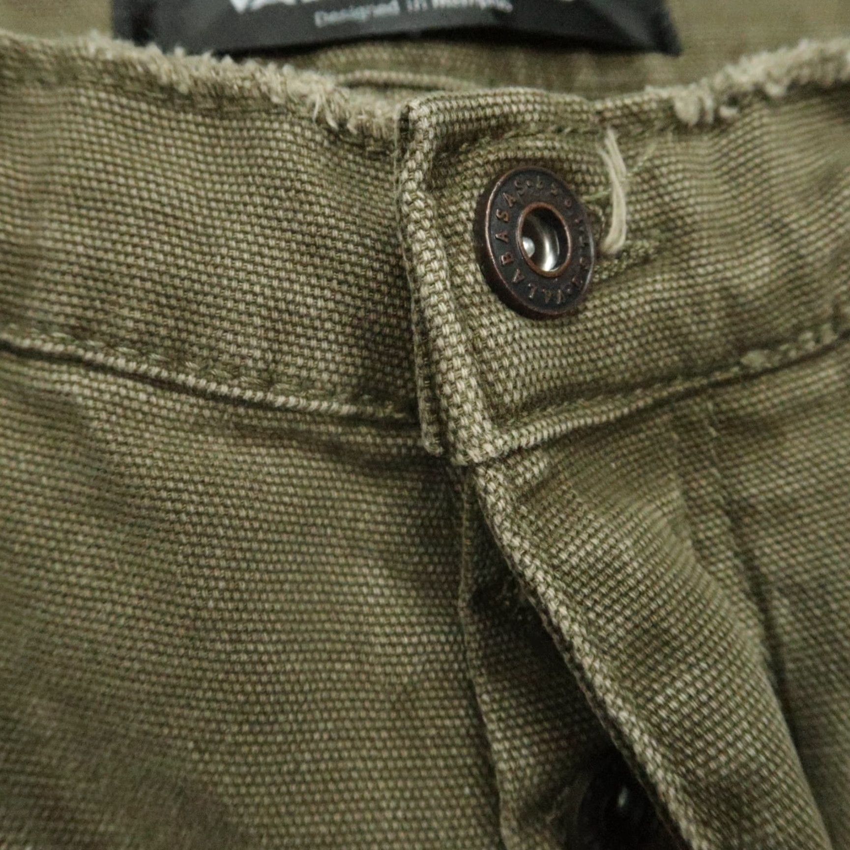 Vintage Valabasas Jeans Mens 30x35 Green Alpha Stacked Flare Distressed 5 Pocket Size US 30 / EU 46 - 4 Thumbnail