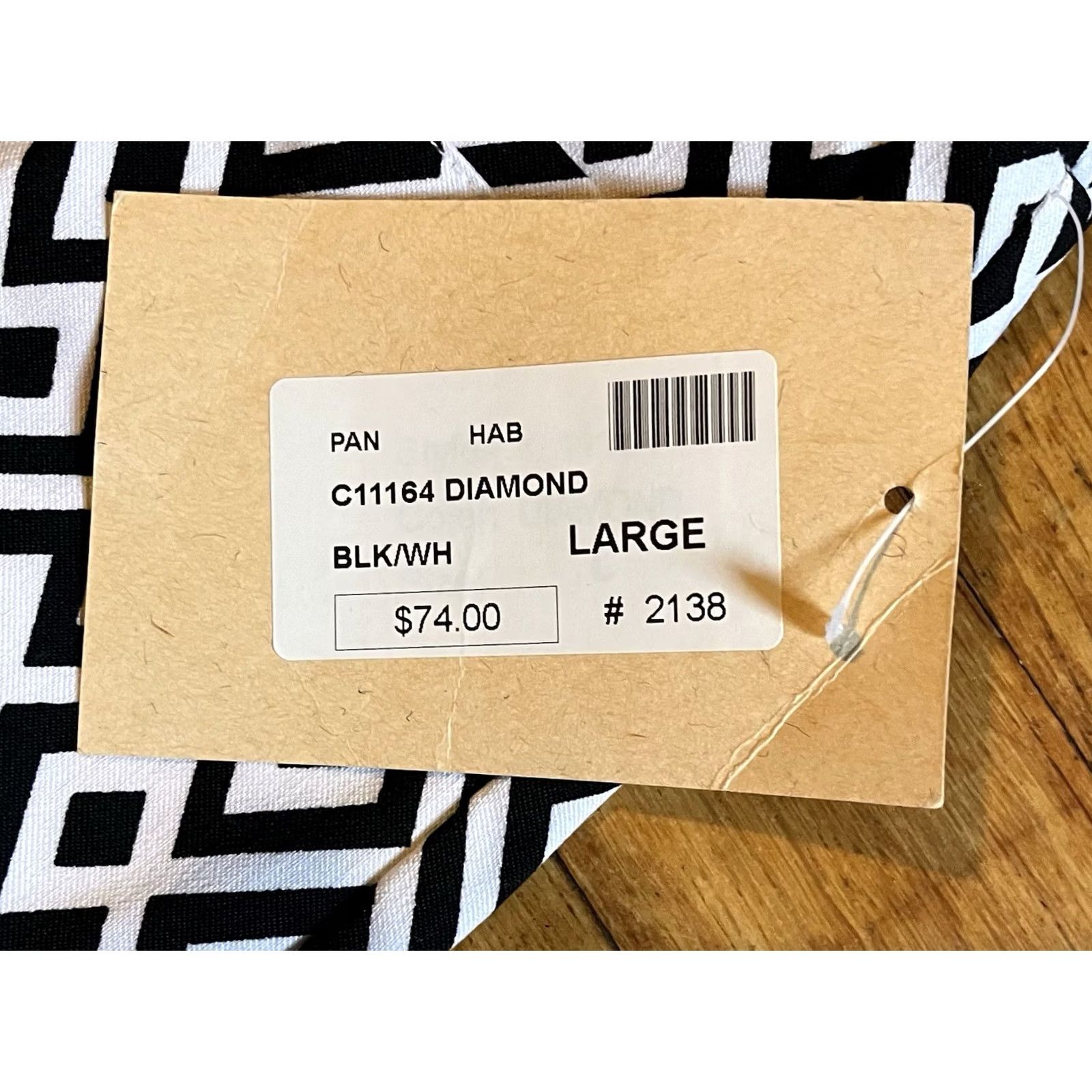 Habitat Habitat Clothes To Live In Pants Women’s L Black White Diamond Wide-Leg Crop Size 36" / US 14 / IT 50 - 4 Thumbnail