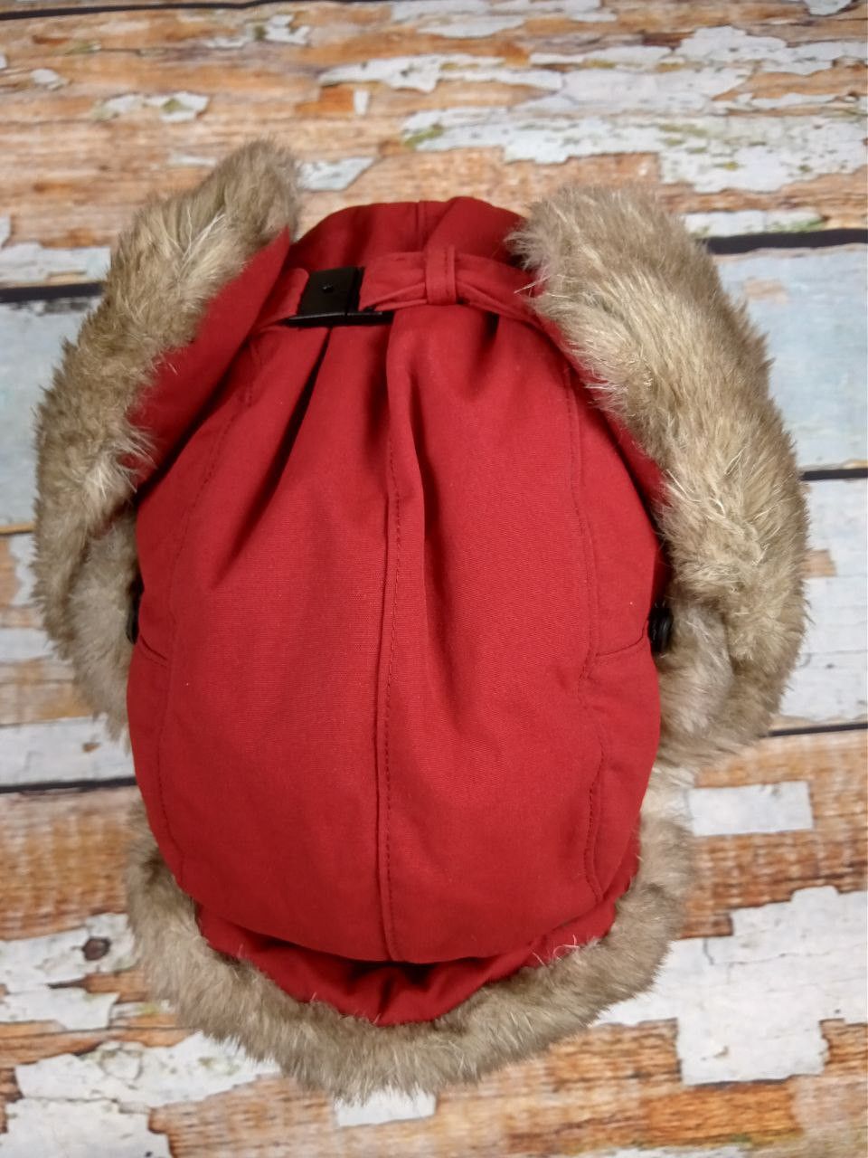Napapijri Napapijri Geographic Red Trapper Hat OS Ushanka Winter Cap Size ONE SIZE - 7 Thumbnail