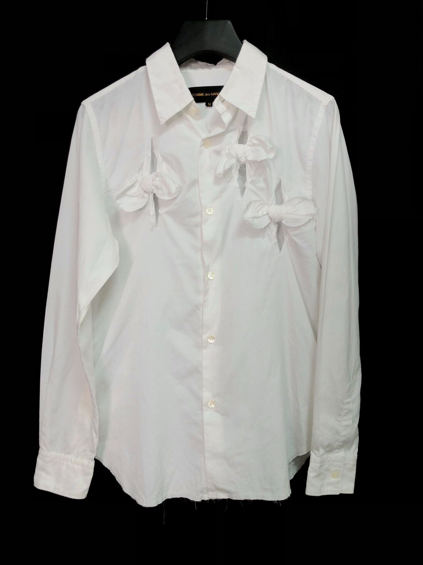 comme des garcons floral runway shirt
