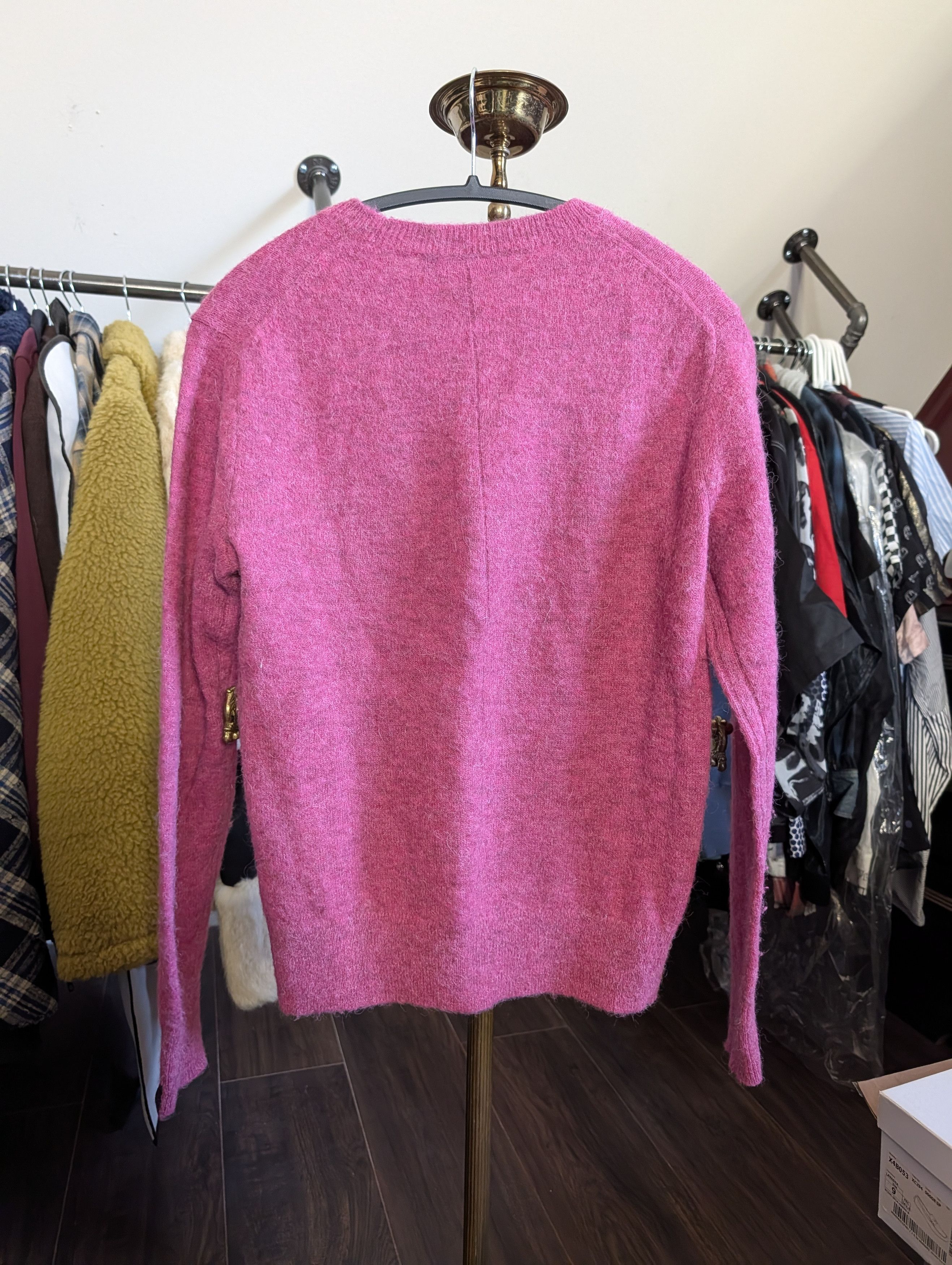 Rag & Bone ALPACA Fuzzy Knit Pink Rock N Roll Sweater XS Size US XS / EU 42 / 0 - 6 Thumbnail