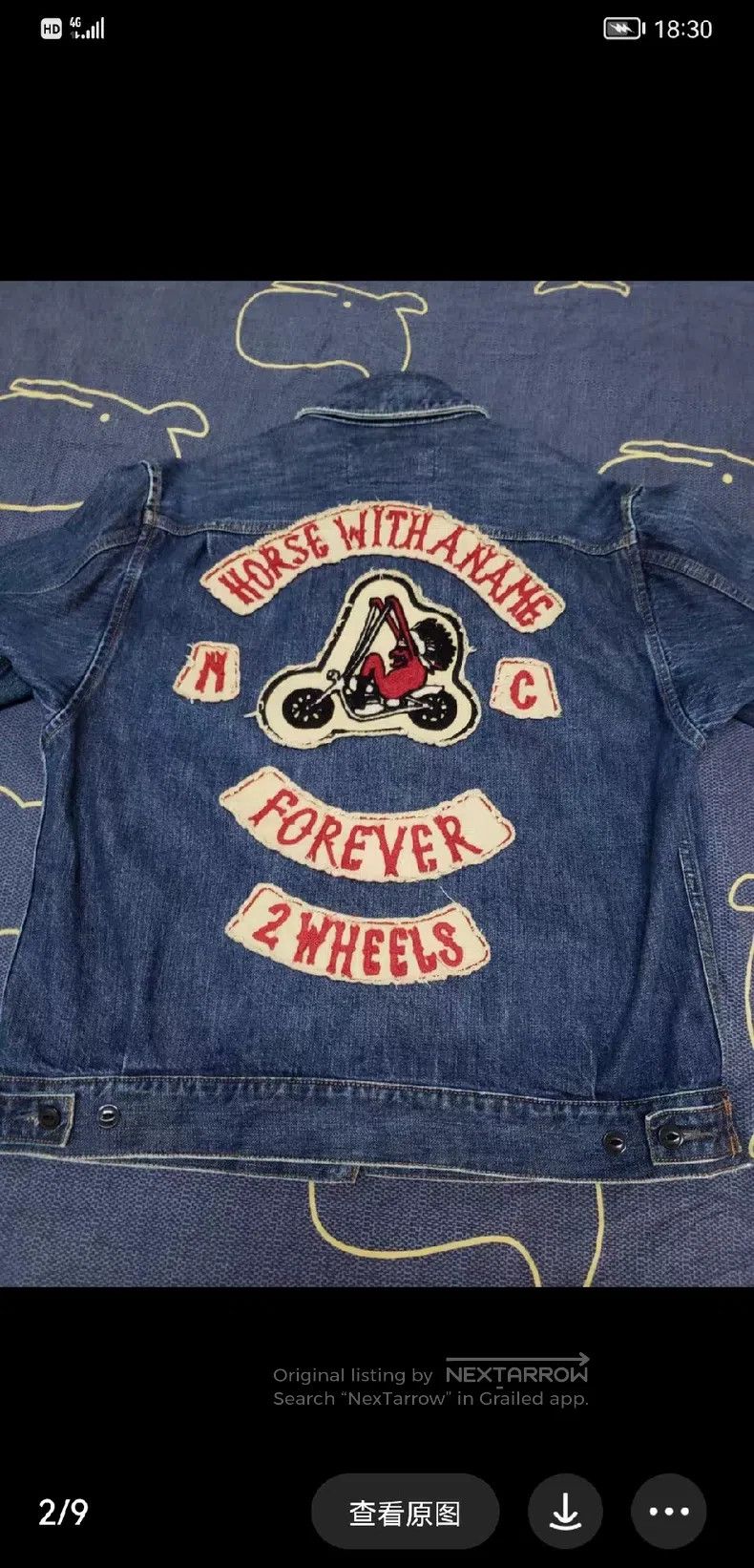 Schott Schott Motorcycle washed denim jacket jacket Size US M / EU 48-50 / 2 - 4 Thumbnail