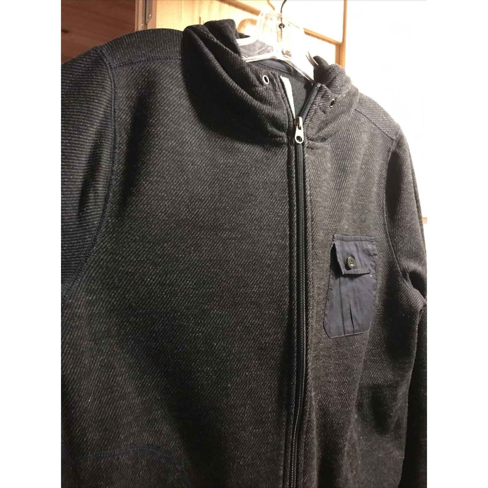 Element Element Men’s M Dark Gray Zip Hooded Cotton polyester jacket Size US M / EU 48-50 / 2 - 6 Thumbnail