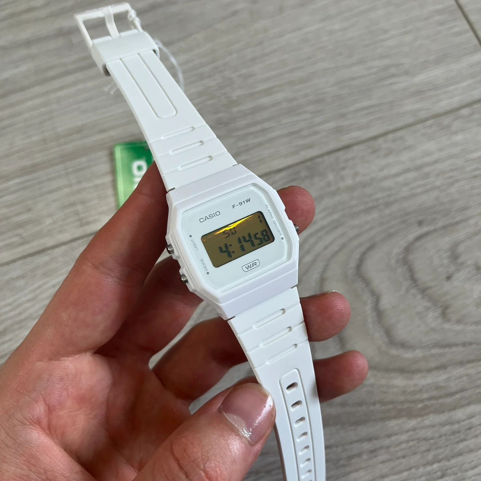Casio Casio F-91W "Gold Opal" White & Opal Digital Watch Size ONE SIZE - 1 Thumbnail