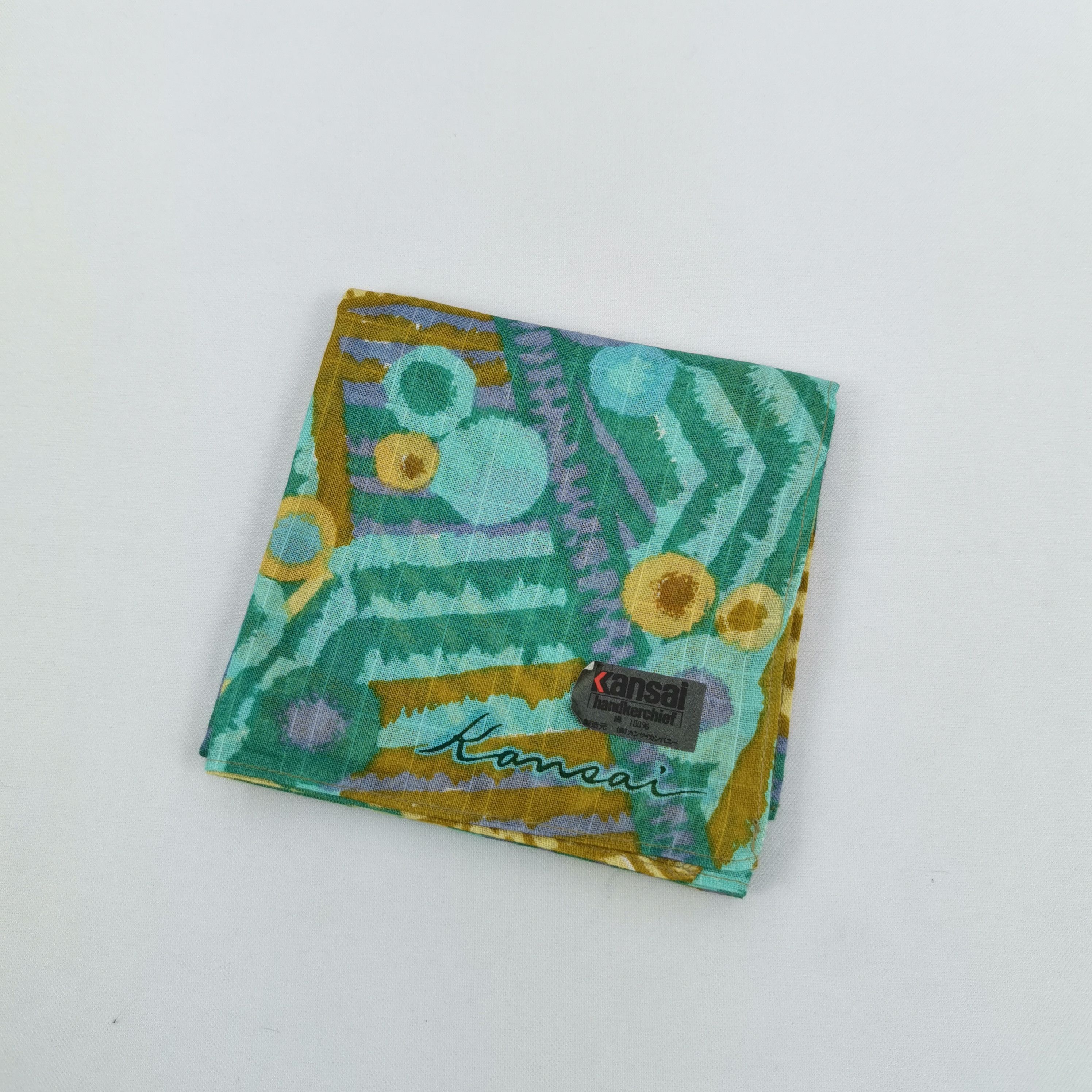 Kansai Yamamoto Vintage Kansai Handkerchief Neckerchief Japanese Bandana Size ONE SIZE - 4 Thumbnail