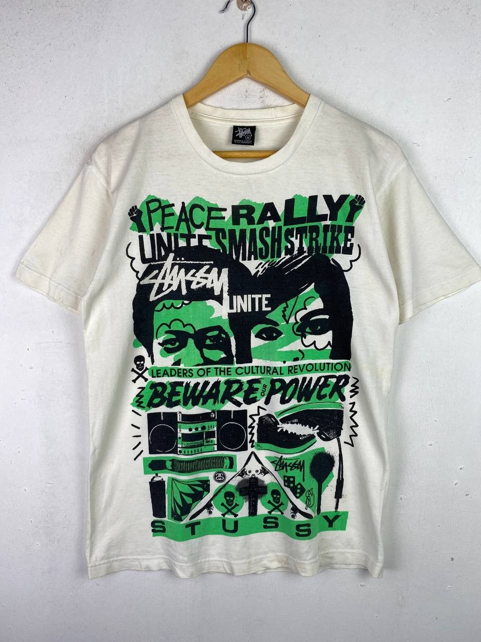 Stussy vintage 90s stussy fullprint tee nice design Size US M / EU 48-50 / 2 - 1 Thumbnail