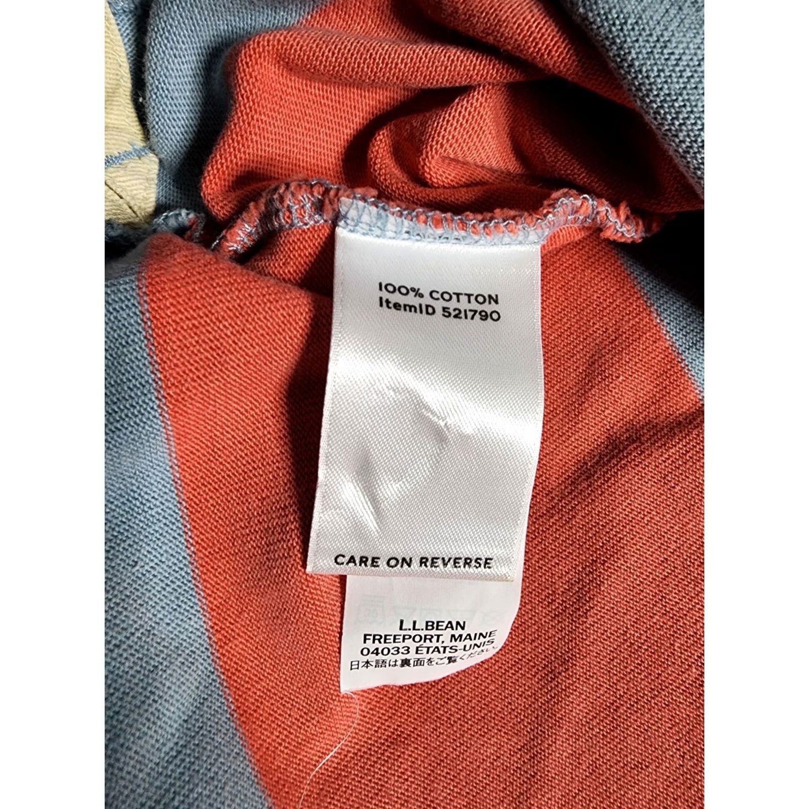 Vintage VINTAGE L.L. Bean Womens XS Rugby Striped Long Sleeve Polo Shirt Size XS / US 0-2 / IT 36-38 - 4 Thumbnail