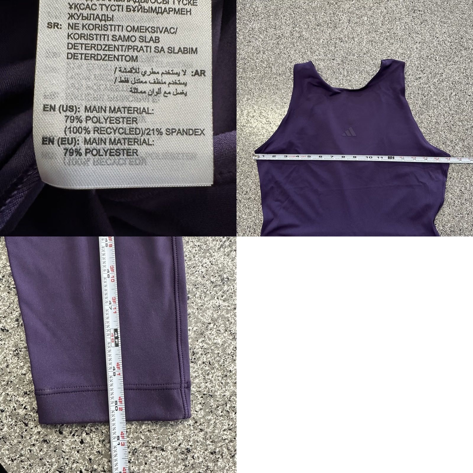 Adidas Adidas Motion Bodysuit Womens L Purple Aeroready One Piece Size L / US 10 / IT 46 - 8 Thumbnail