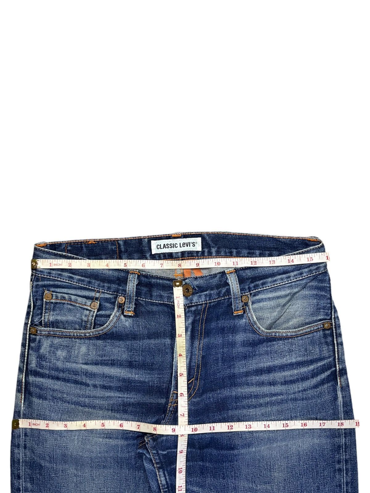 Levi's Vintage 90s Levis 502 Blue Wash Distressed Loose Jeans Size US 32 / EU 48 - 12 Thumbnail