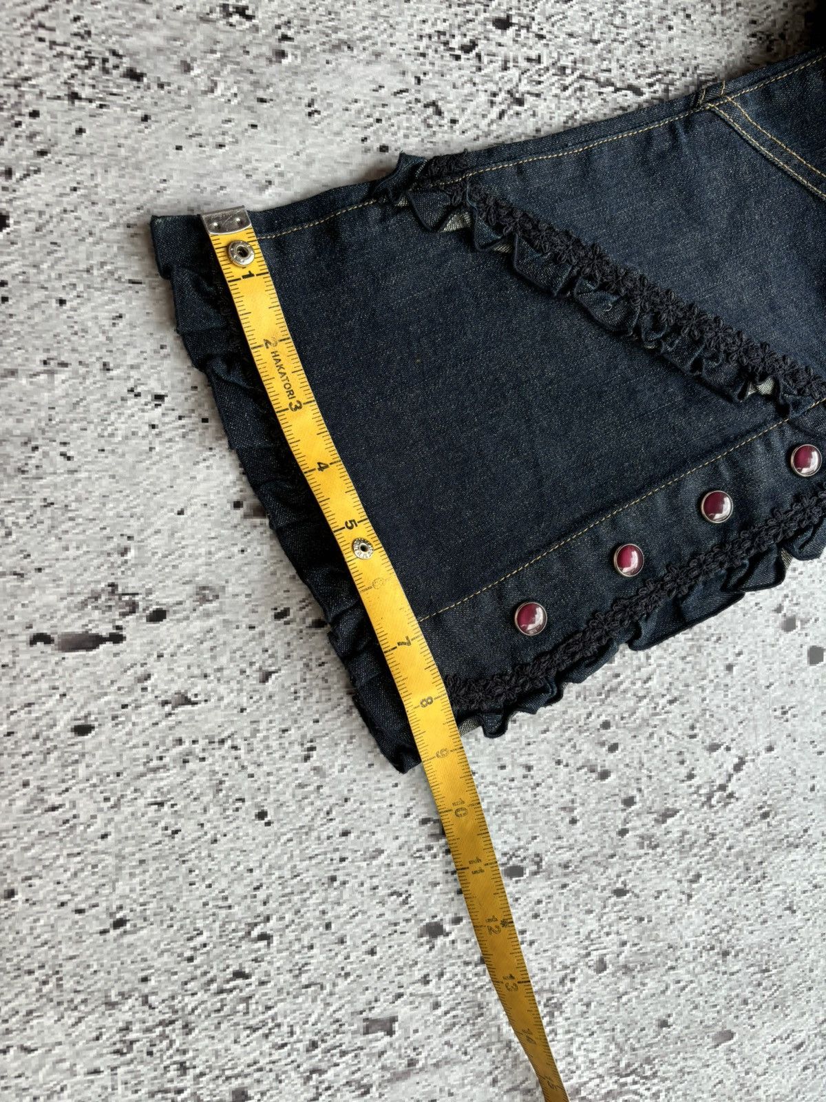 Hysteric Glamour 2000' Flare pink house botton bootcut style jeans Size 27" / US 4 / IT 40 - 13 Thumbnail
