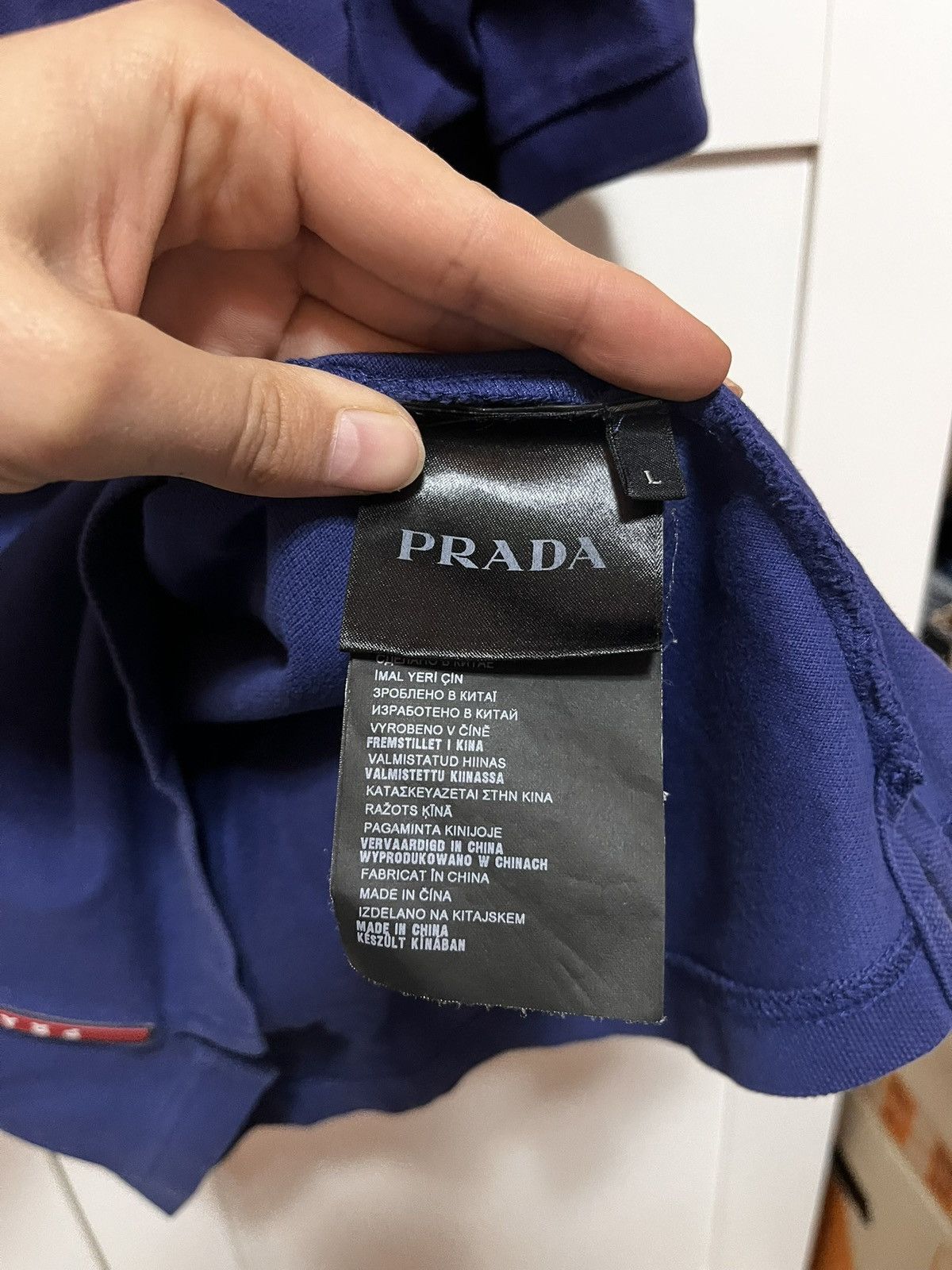 Prada Vintage Prada Polo Shirt Size US L / EU 52-54 / 3 - 8 Thumbnail