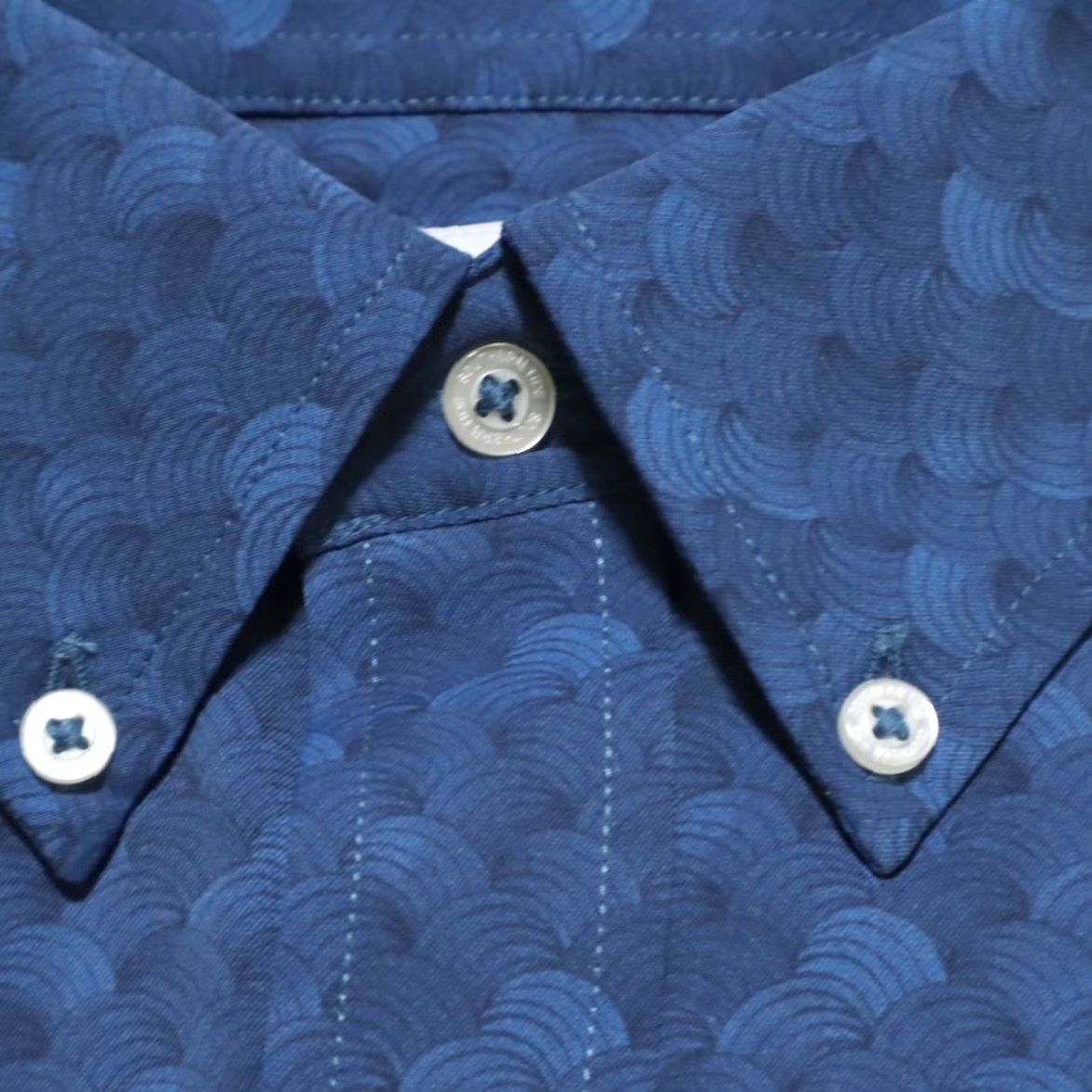 Southern Tide Southern Tide Intercoastal Monterrey Geometric Button Down Shirt Blue Men's S Size US S / EU 44-46 / 1 - 6 Thumbnail