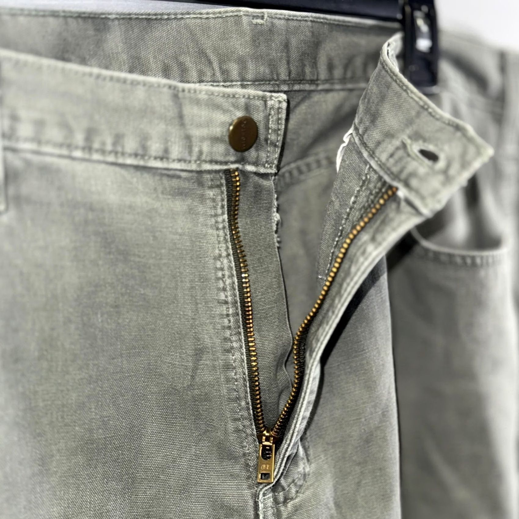 Carhartt VINTAGE Carhartt Pants Mens 38x32 Green Carpenter Workwear Relaxed Fit Utility Canvas Size US 40 / EU 56 - 5 Thumbnail
