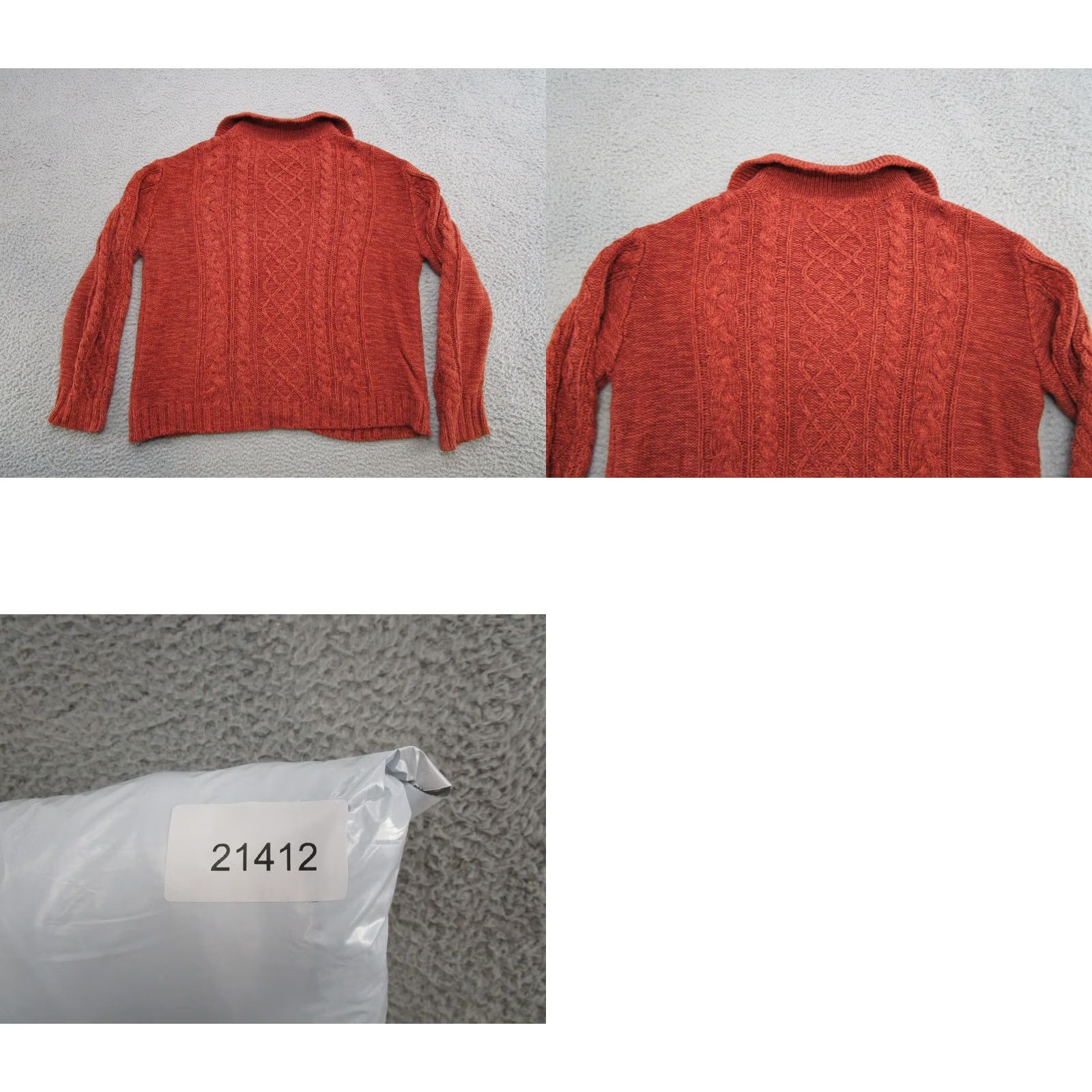 Vintage VINTAGE Cabela's Red Cable-Knit Collared Full Zip Cardigan Sweater Womens Size S Size S / US 4 / IT 40 - 8 Thumbnail