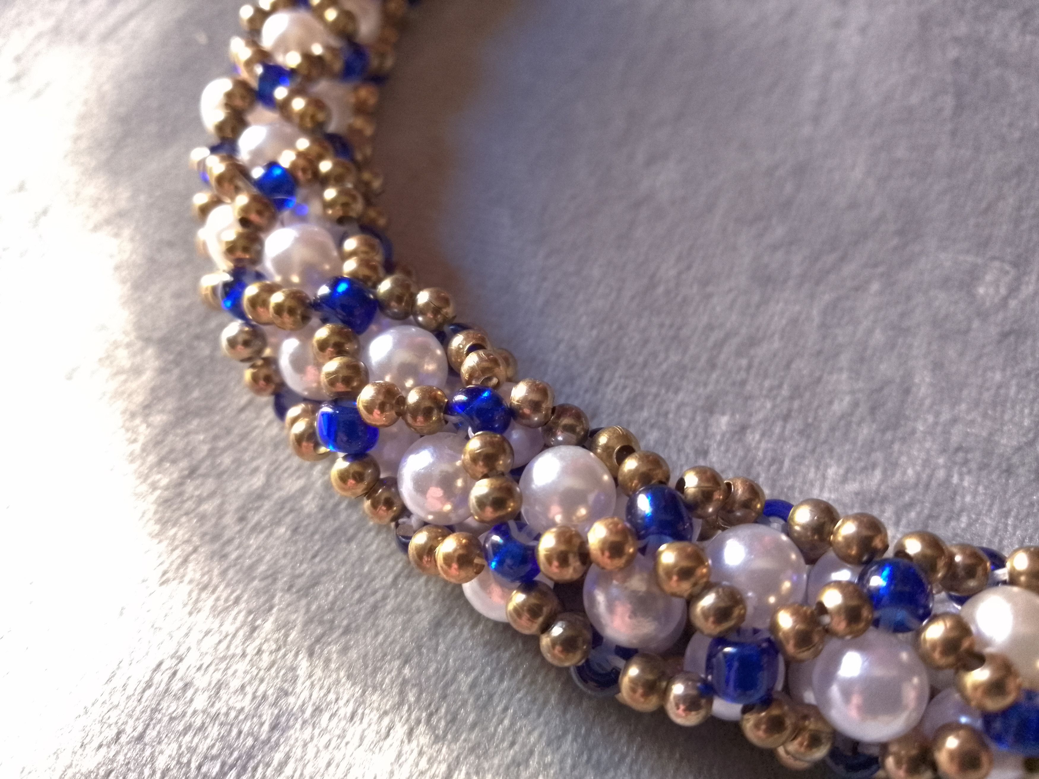 Handmade Necklace Pearls Vintage Style Tubular Elegant Size ONE SIZE - 4 Thumbnail