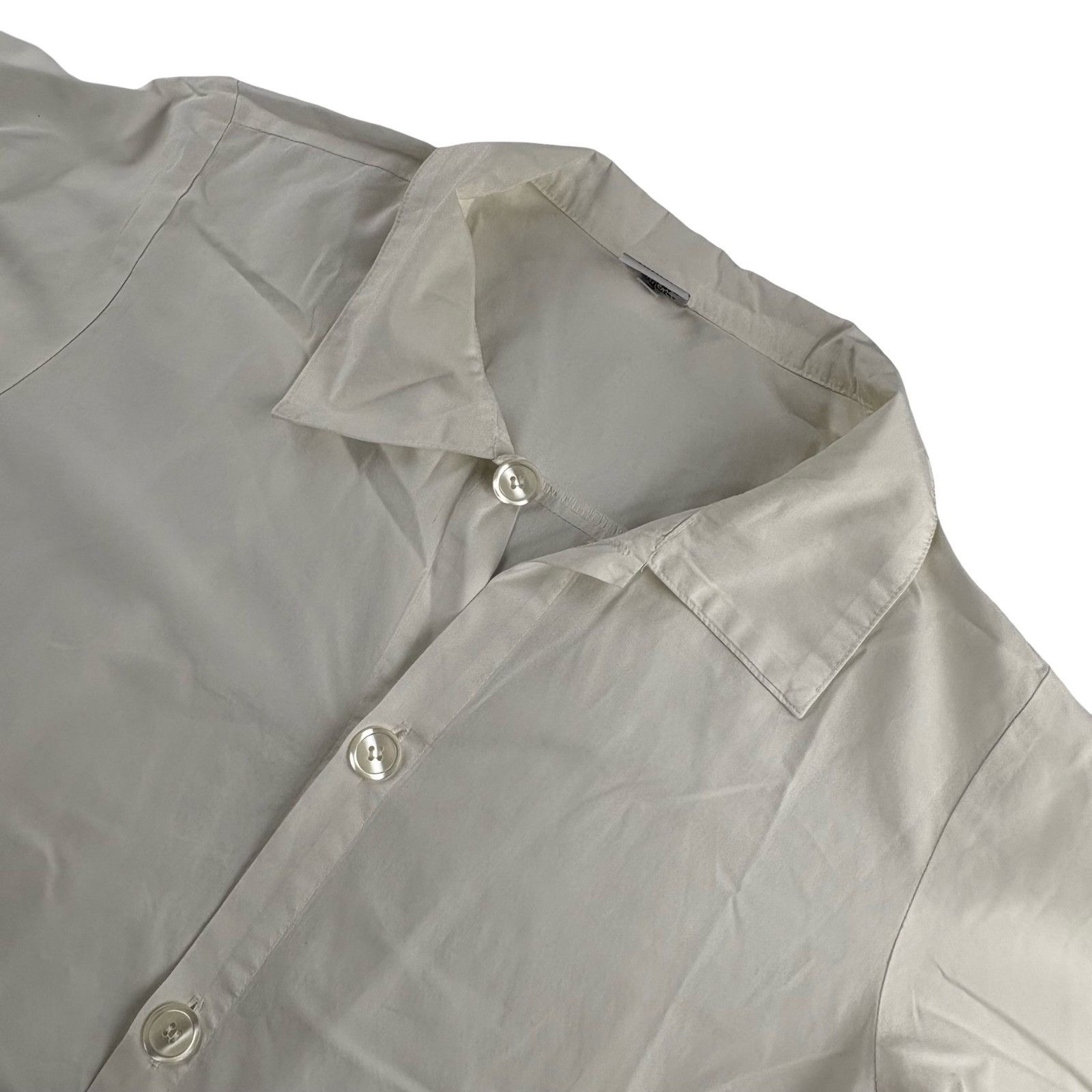 CP Shades CP Shades Women’s Cotton Lagenlook Button-Down Shirt White • Size S / US 4 / IT 40 - 1 Thumbnail