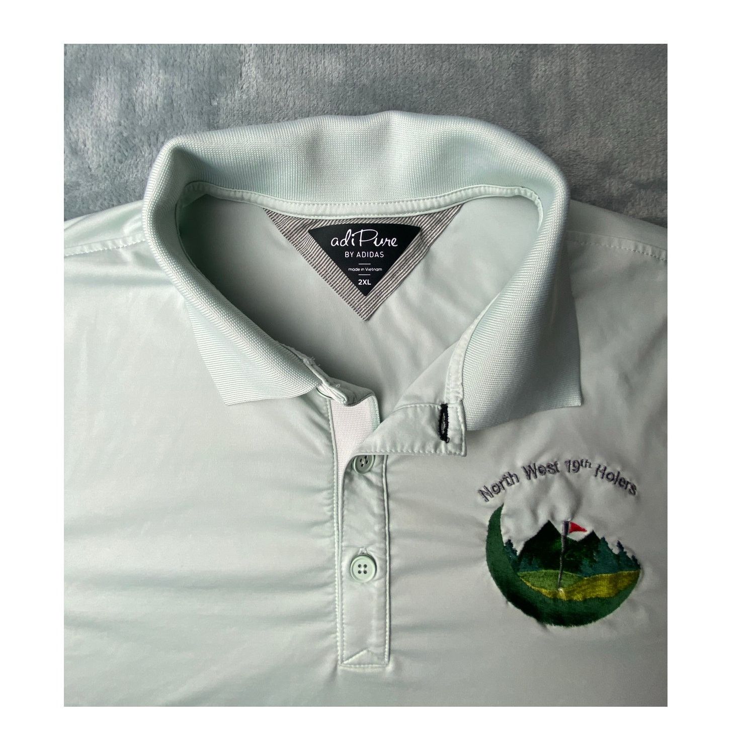 Adidas Adipure by Adidas Golf Shirt Men 2XL Embroidered Size US XXL / EU 58 / 5 - 4 Thumbnail