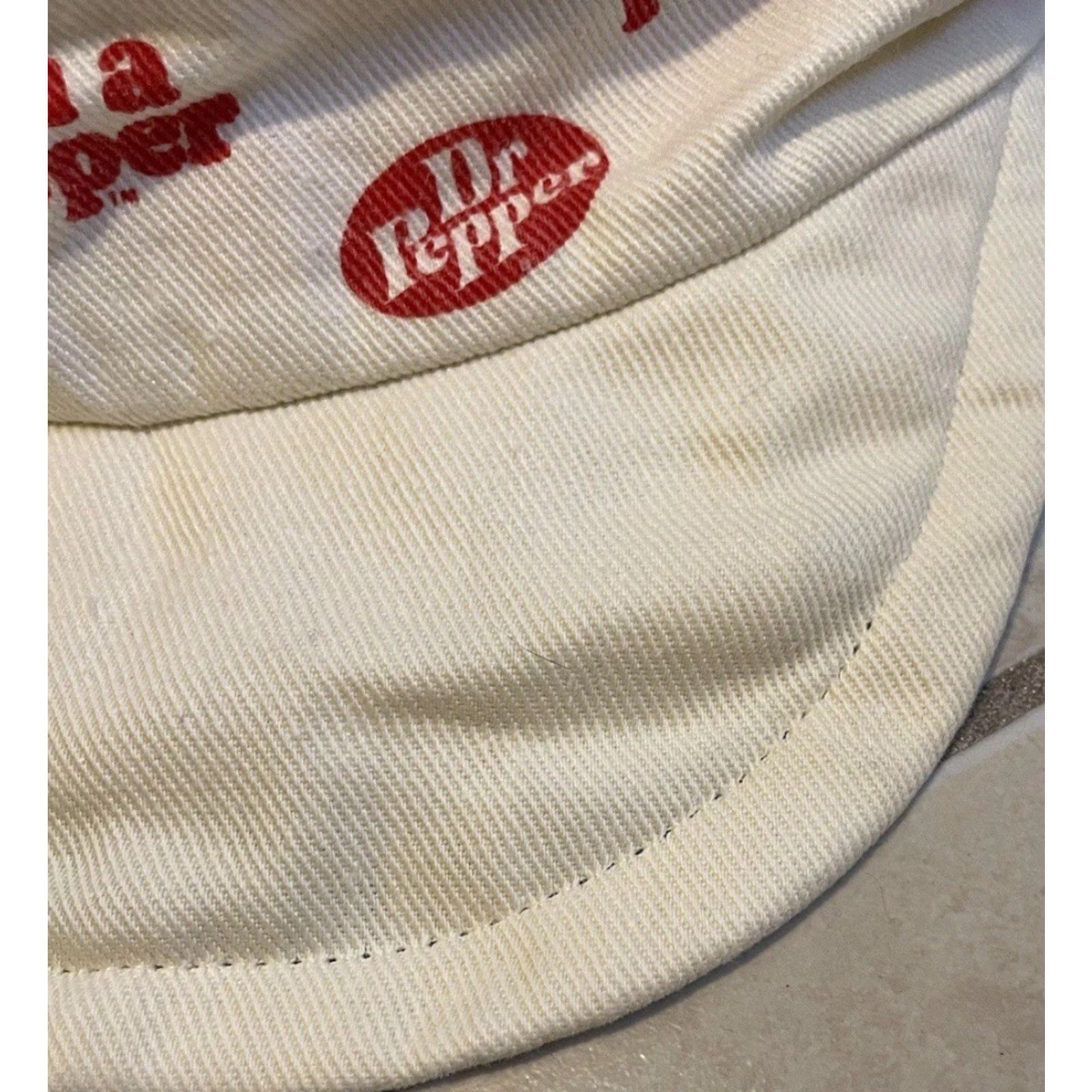 Vintage VINTAGE 80s Dr Pepper Visor Hat White Strapback Beach Surf Promotional Sunglass Sunglass? Size ONE SIZE - 4 Thumbnail