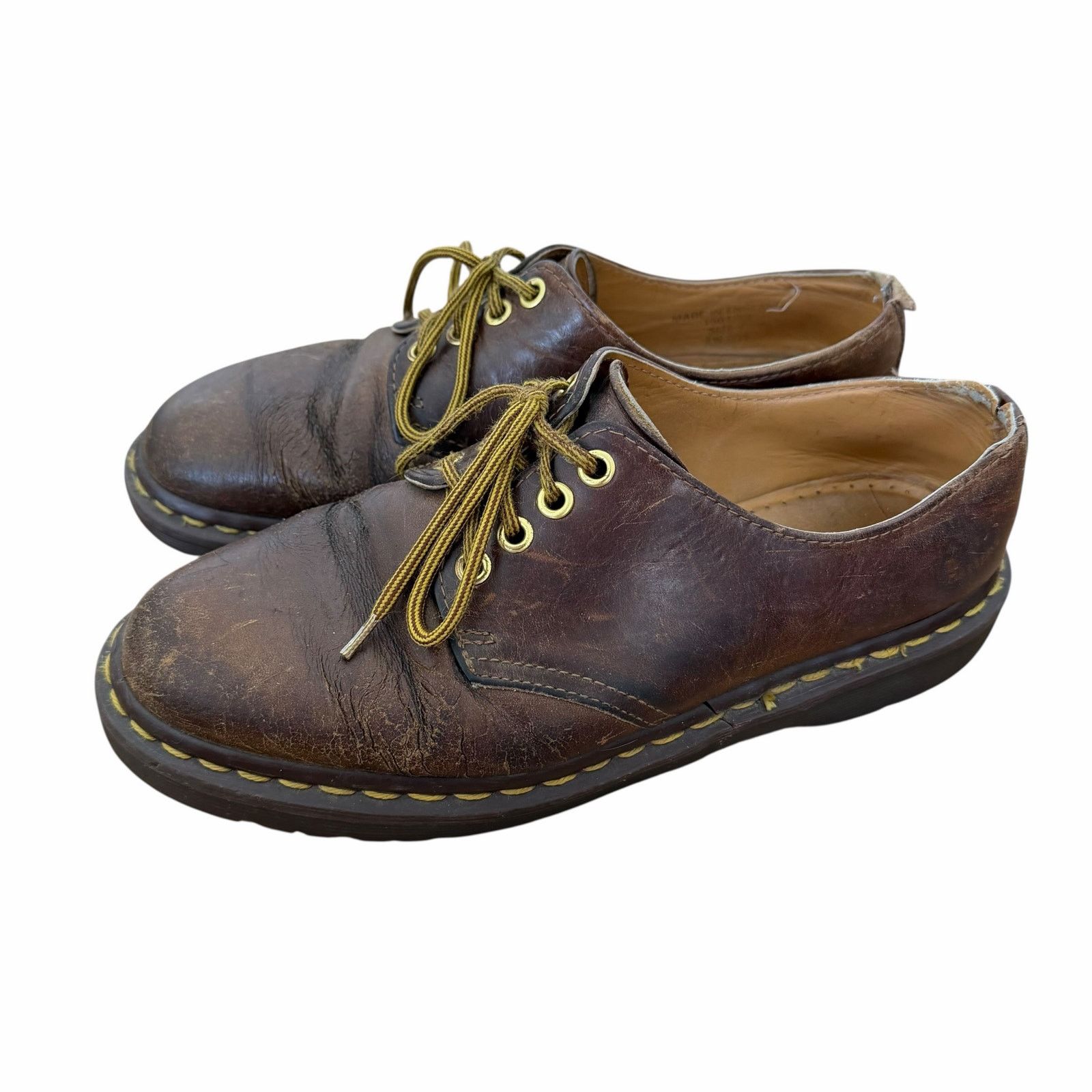 Dr. Martens Vintage Doc Martens 1561 Brown Oxford Shoes Sz 7 Size US 7 / EU 40 - 4 Thumbnail