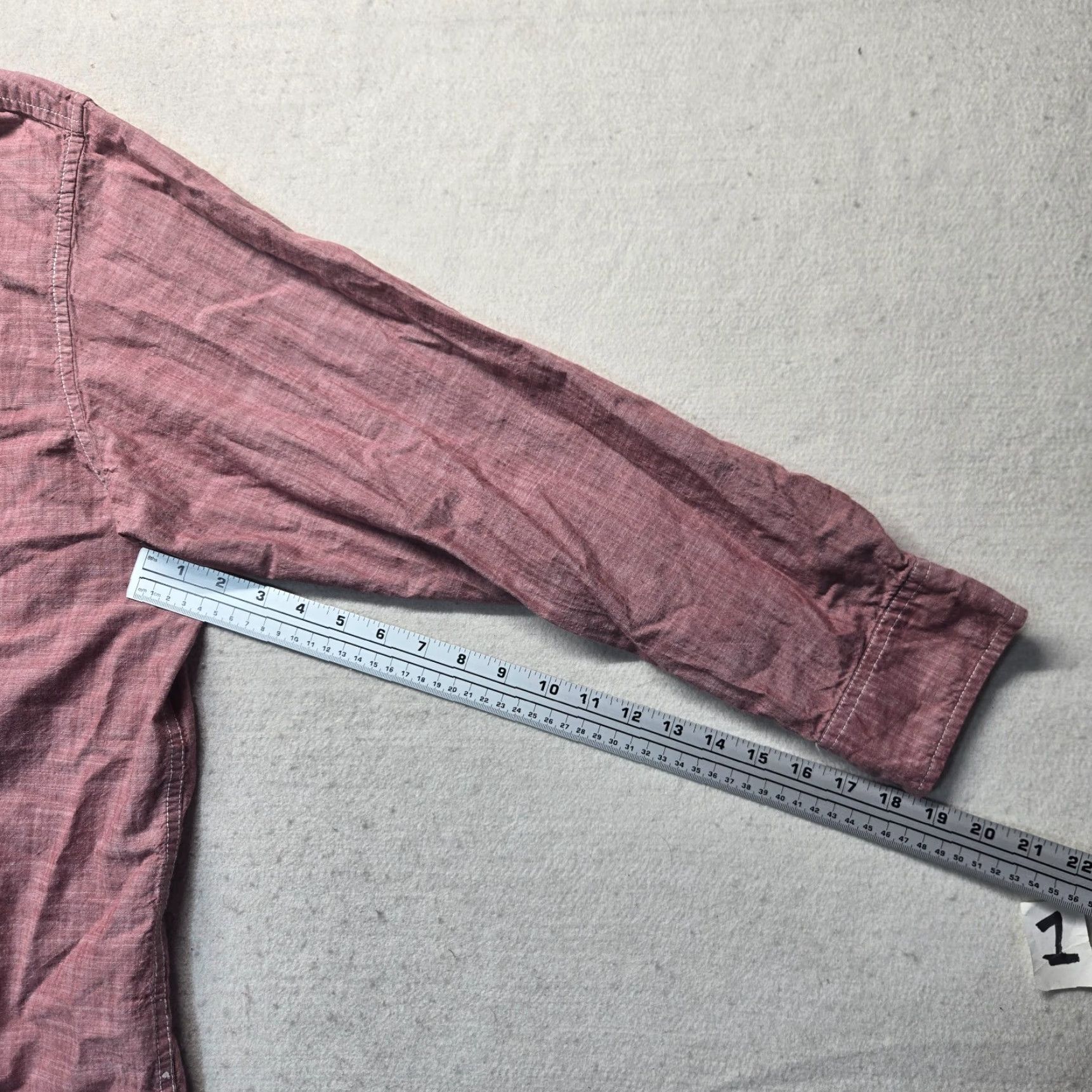 Vintage The Foundry Supply Co. Shirt Solid Red Button Up Long Sleeve Adult Men's 3XL Size US XXL / EU 58 / 5 - 5 Thumbnail