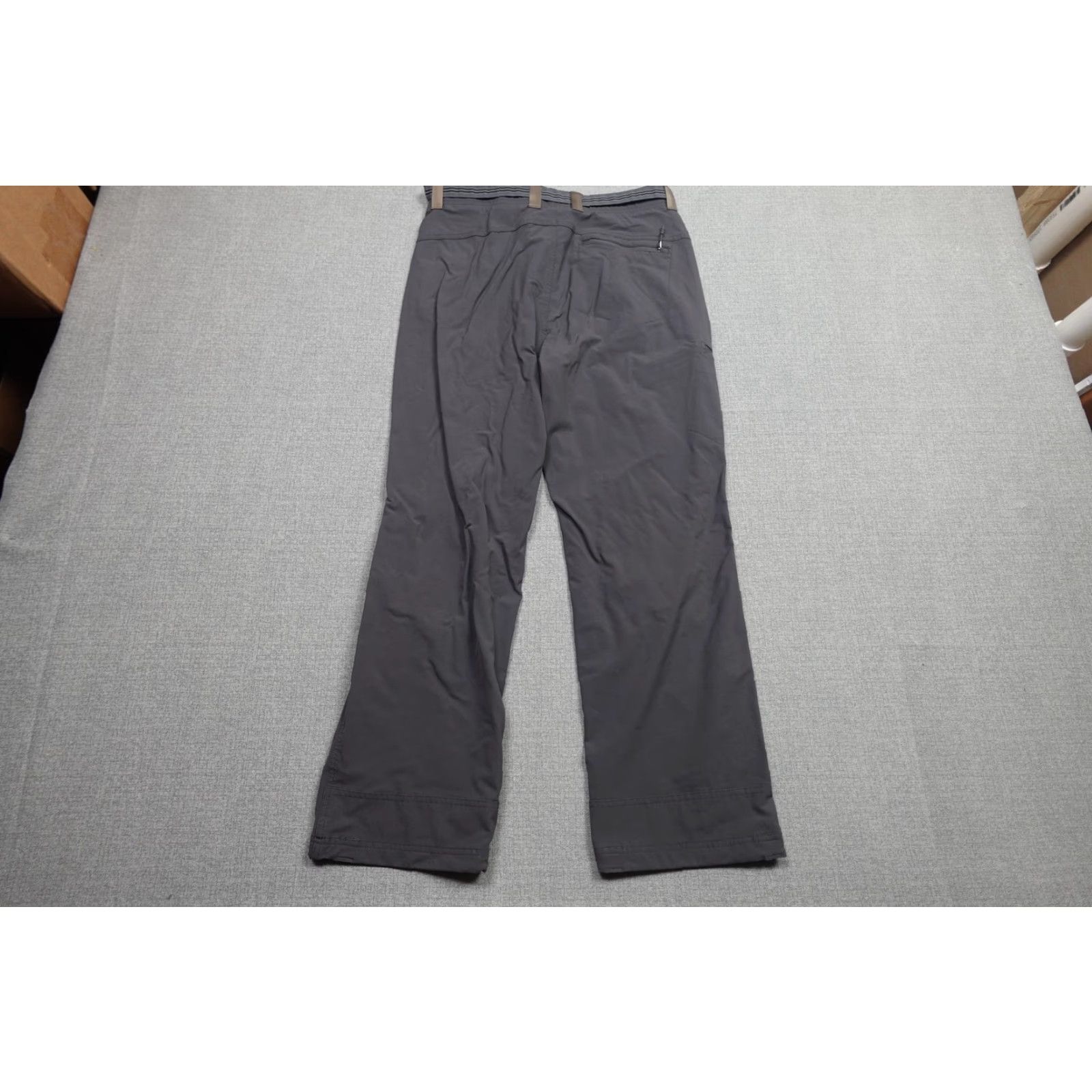 Vintage L.L.Bean Pants Mens 34x30 Gray Softshell Hiking Schoeller Dryskin Belted Stretch Size US 34 / EU 50 - 3 Thumbnail