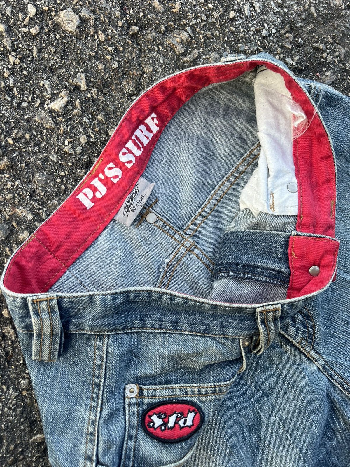 JNCO Vintage PJ’S SURF cargo Baggy Denim Size US 31 - 3 Thumbnail