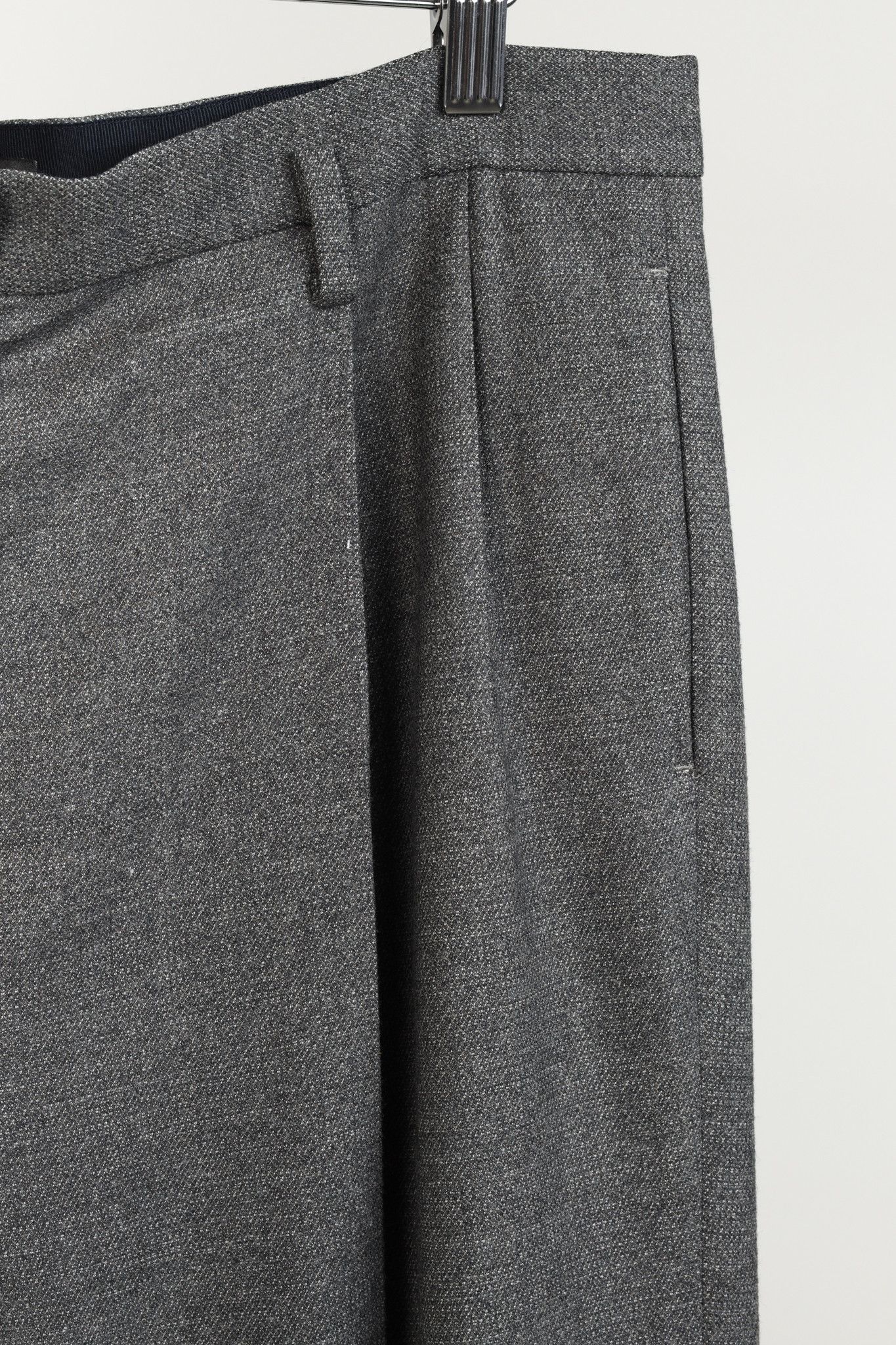 The Row The Row Grey Wide Leg Pleated Trouser Pants Size 30" / US 8 / IT 44 - 5 Thumbnail
