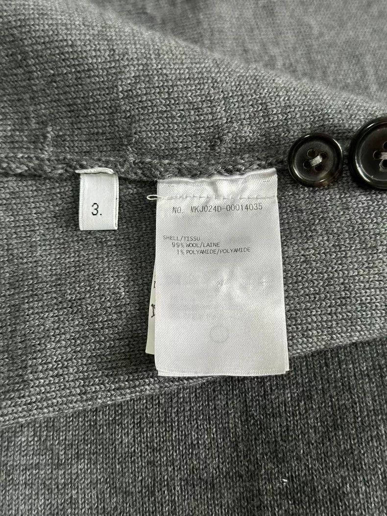 Thom Browne Thom Browne Gray wool knitted jacket 2503-Nextarrow Size US L / EU 52-54 / 3 - 3 Thumbnail