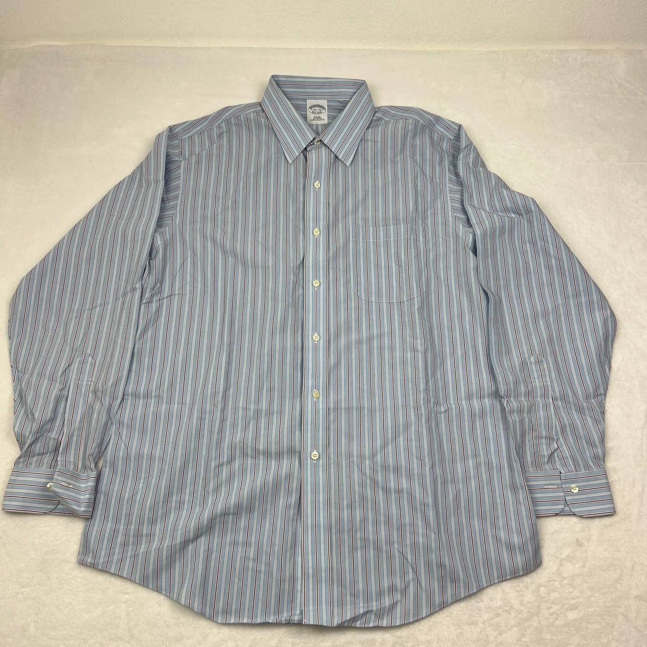 Brooks Brothers Brooks Brothers Shirt Men 16 1/2 - 35 Striped Button Down Size US L / EU 52-54 / 3 - 1 Thumbnail