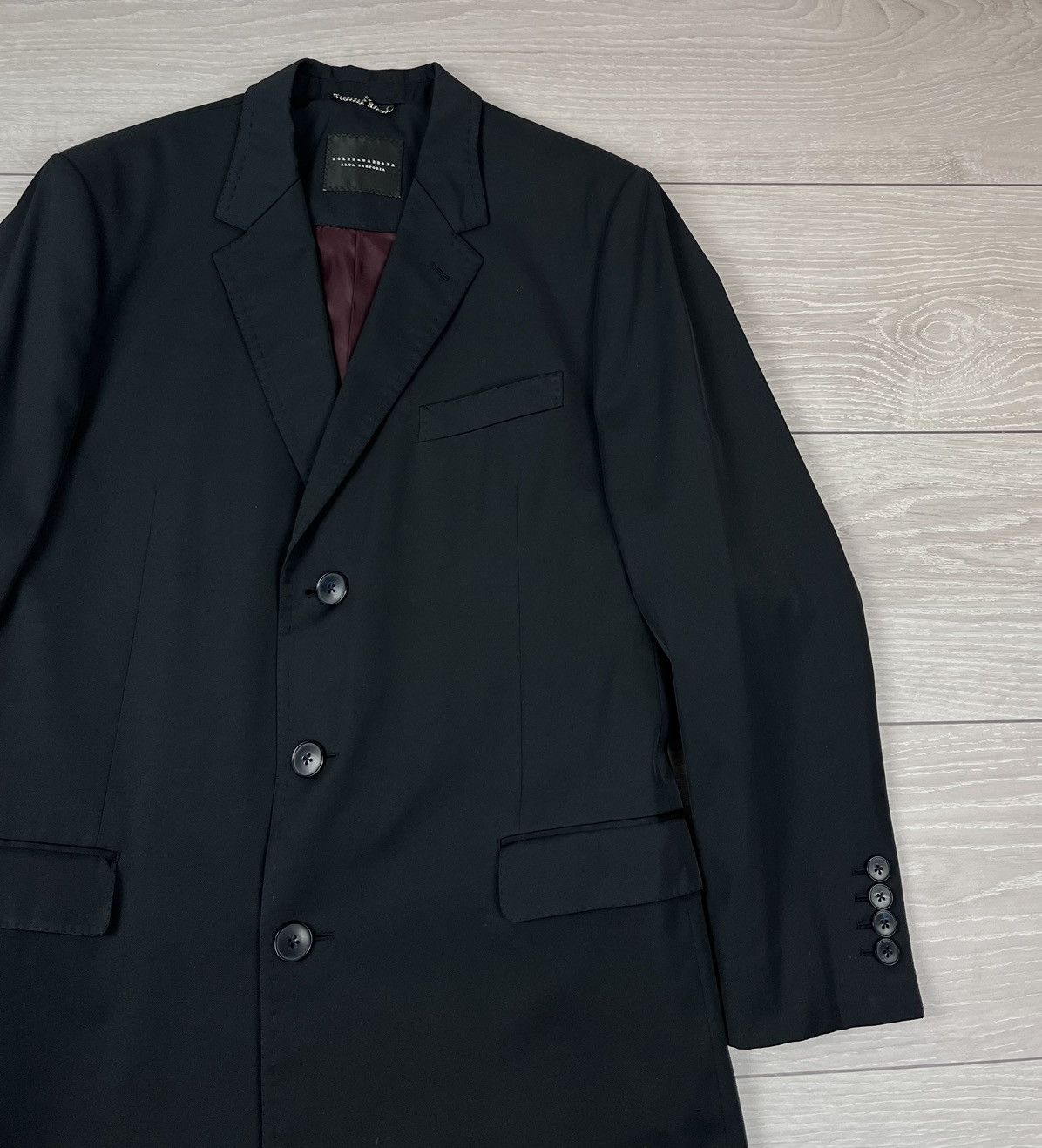 Dolce & Gabbana Dolce Gabbana Alta Sartoria Mens Classic Three Buttons Coat Size US L / EU 52-54 / 3 - 3 Thumbnail