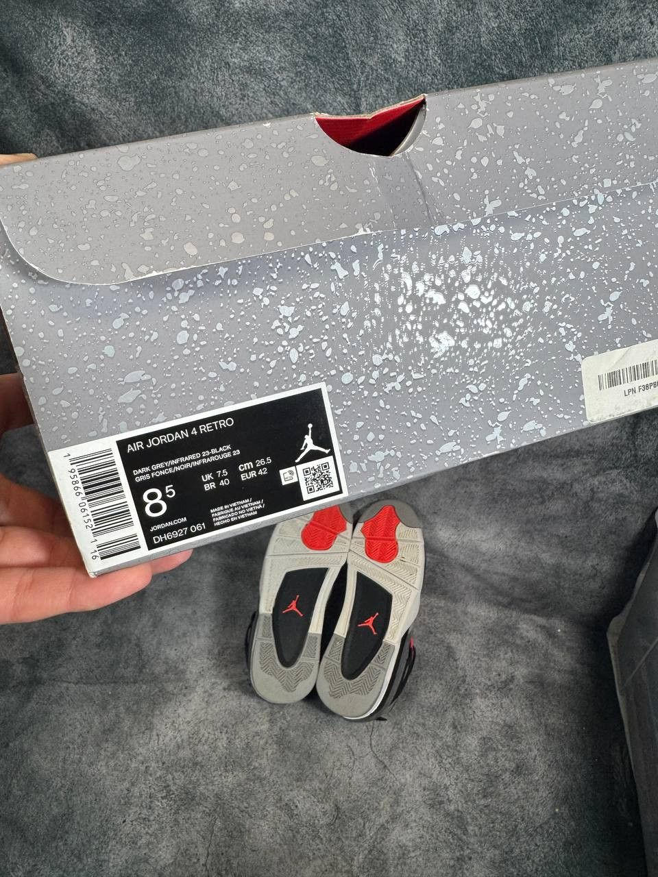 Jordan Brand Size 8.5 | Jordan 4 Infrared With Box | Pre-Owned Size US 8.5 / EU 41-42 - 9 Thumbnail