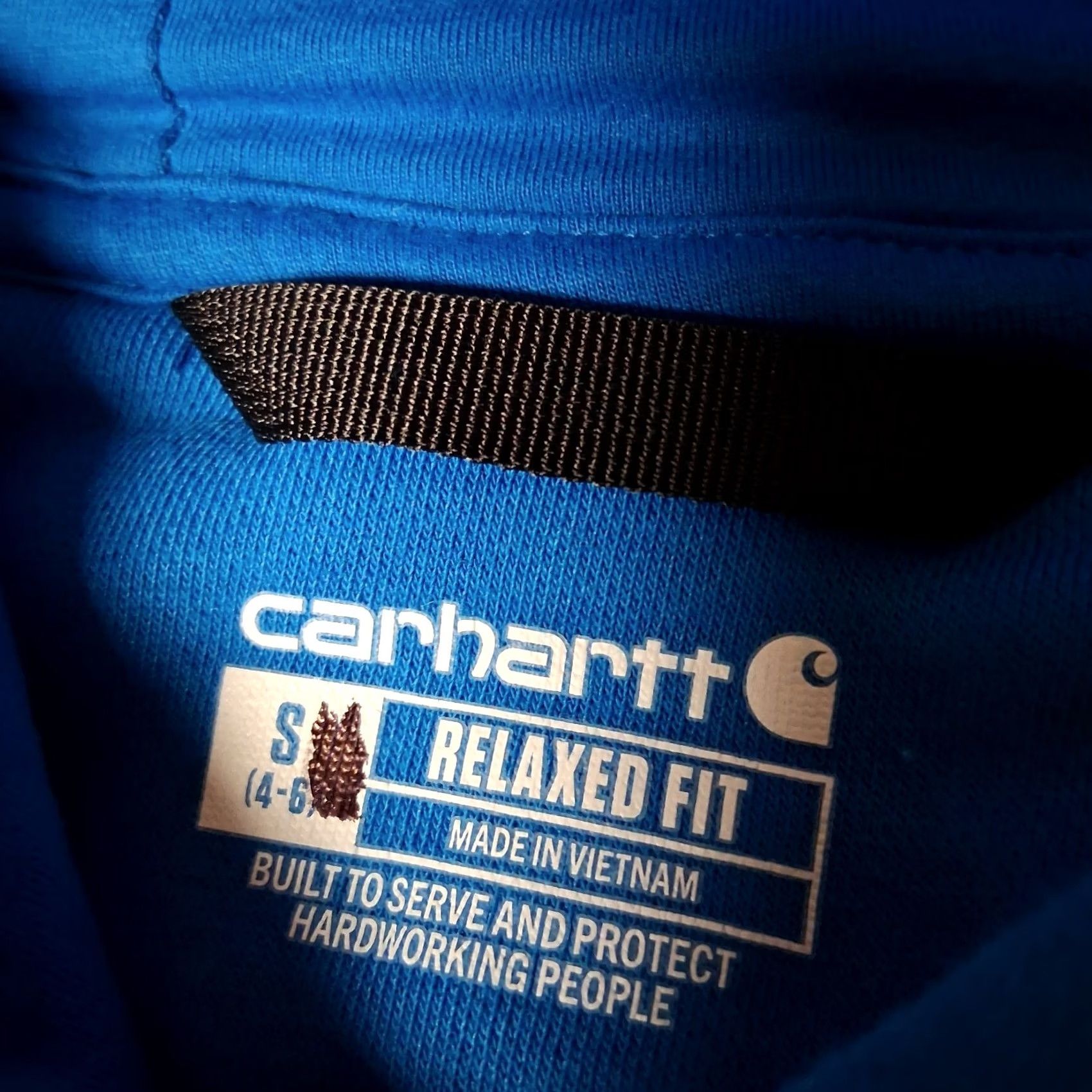 Carhartt VINTAGE Carhartt Clarksburg Hoodie Hooded Sweatshirt Women Small Blue Pullover Workwear Size S / US 4 / IT 40 - 6 Thumbnail