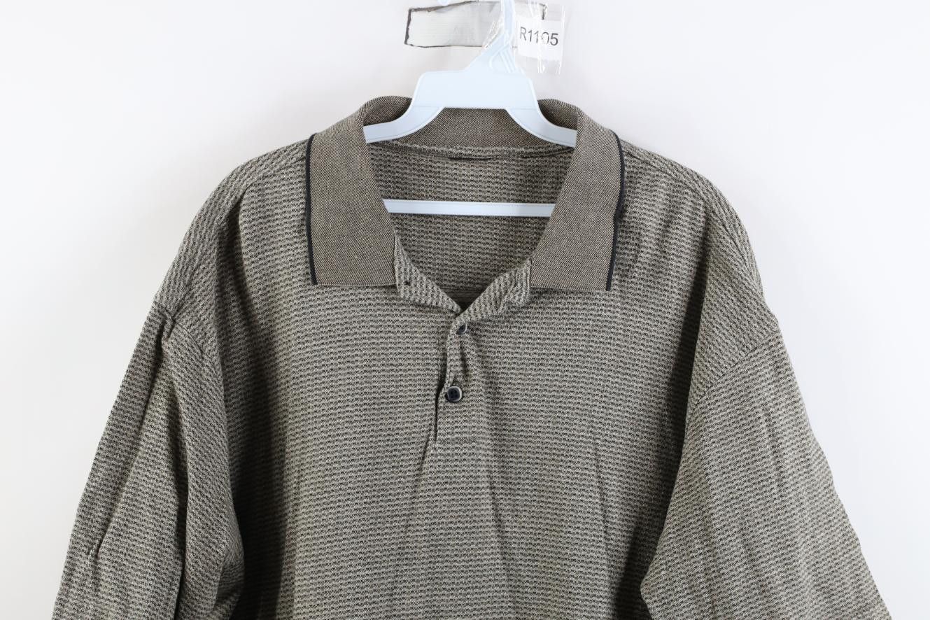 Vintage Vintage 90s Streetwear Knit Collared Golf Golfing Polo Shirt Size US XL / EU 56 / 4 - 2 Thumbnail