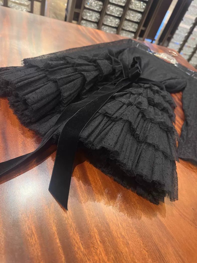 Valentino Valentino Black lace cake dress Size S / US 4 / IT 40 - 4 Thumbnail