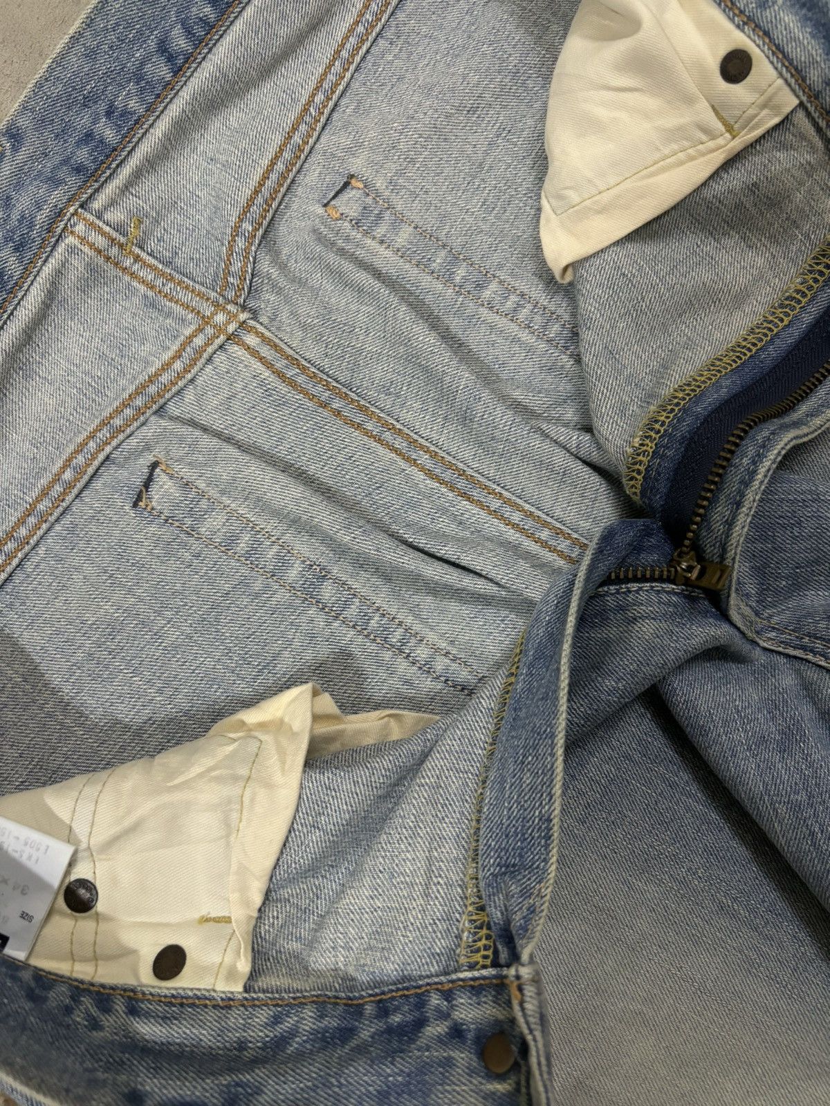 Edwin Vintage Edwin 505XX Selvedge Dirt Mud Wash Baggy Jeans Size US 34 / EU 50 - 20 Thumbnail