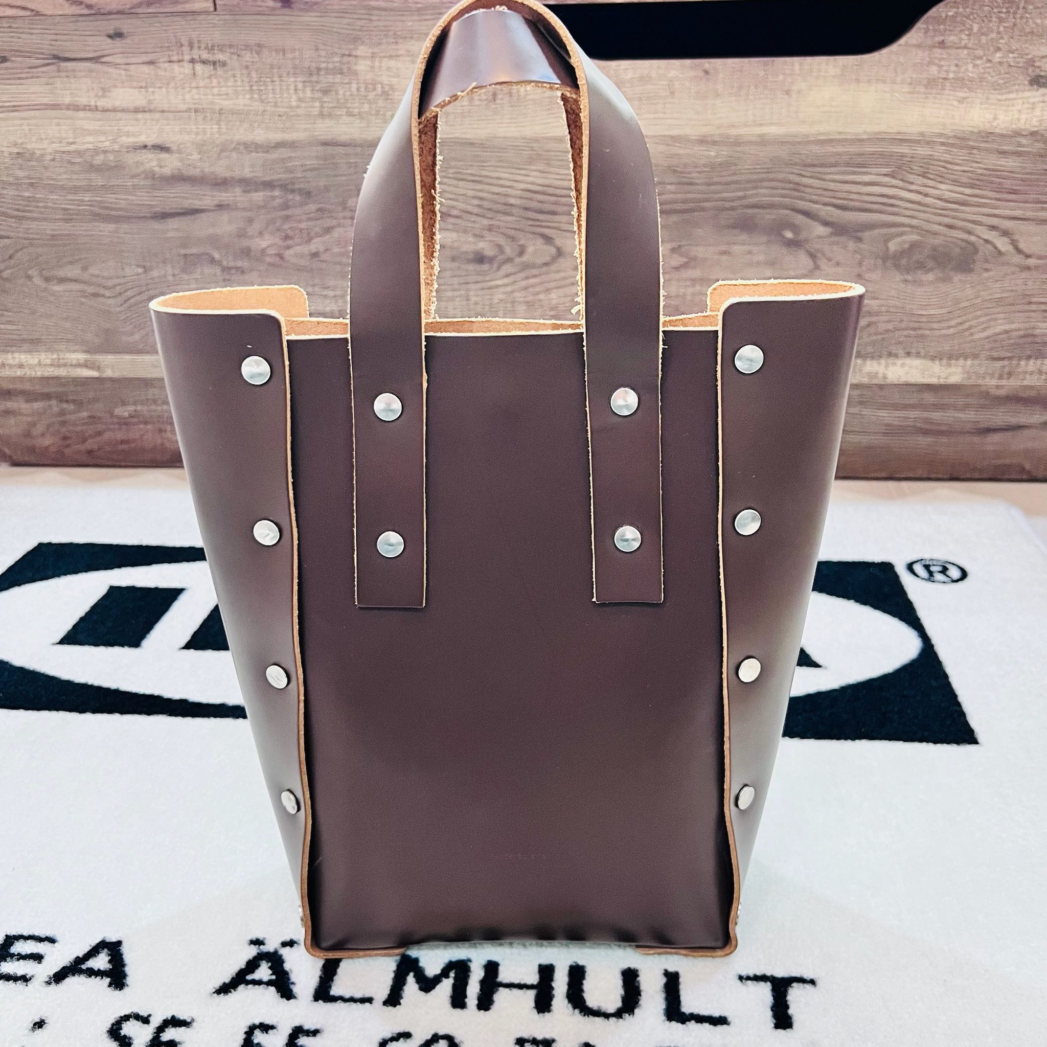 Hender Scheme Leather Studded Assemble Tote Handbag Tall