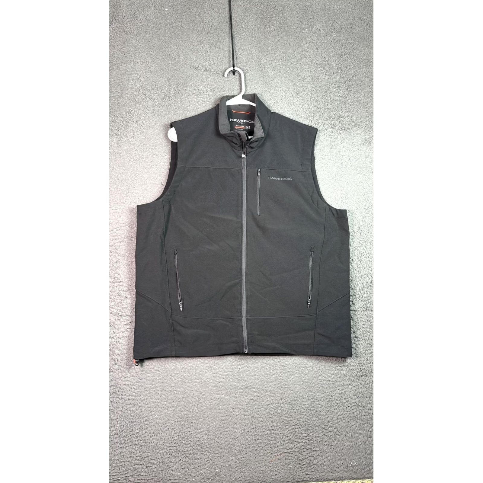 Vintage Hawke & Co Vest Mens XL Black Performance Softshell Zipper Pockets Outdoor Size US XL / EU 56 / 4 - 2 Thumbnail