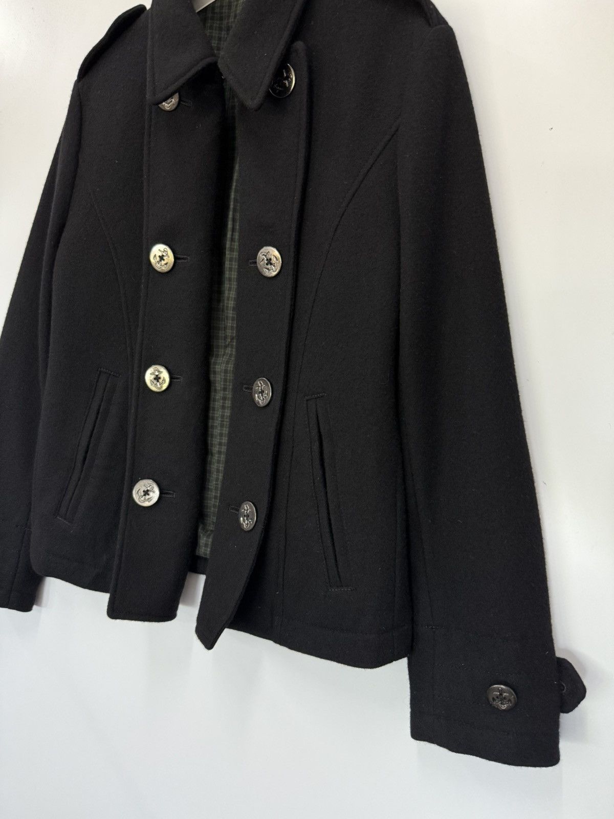 Japanese Brand 🔥 PPFM NAPOLEON WOOL JACKET DOUBLE BREASTED Size US XS / EU 42 / 0 - 2 Thumbnail