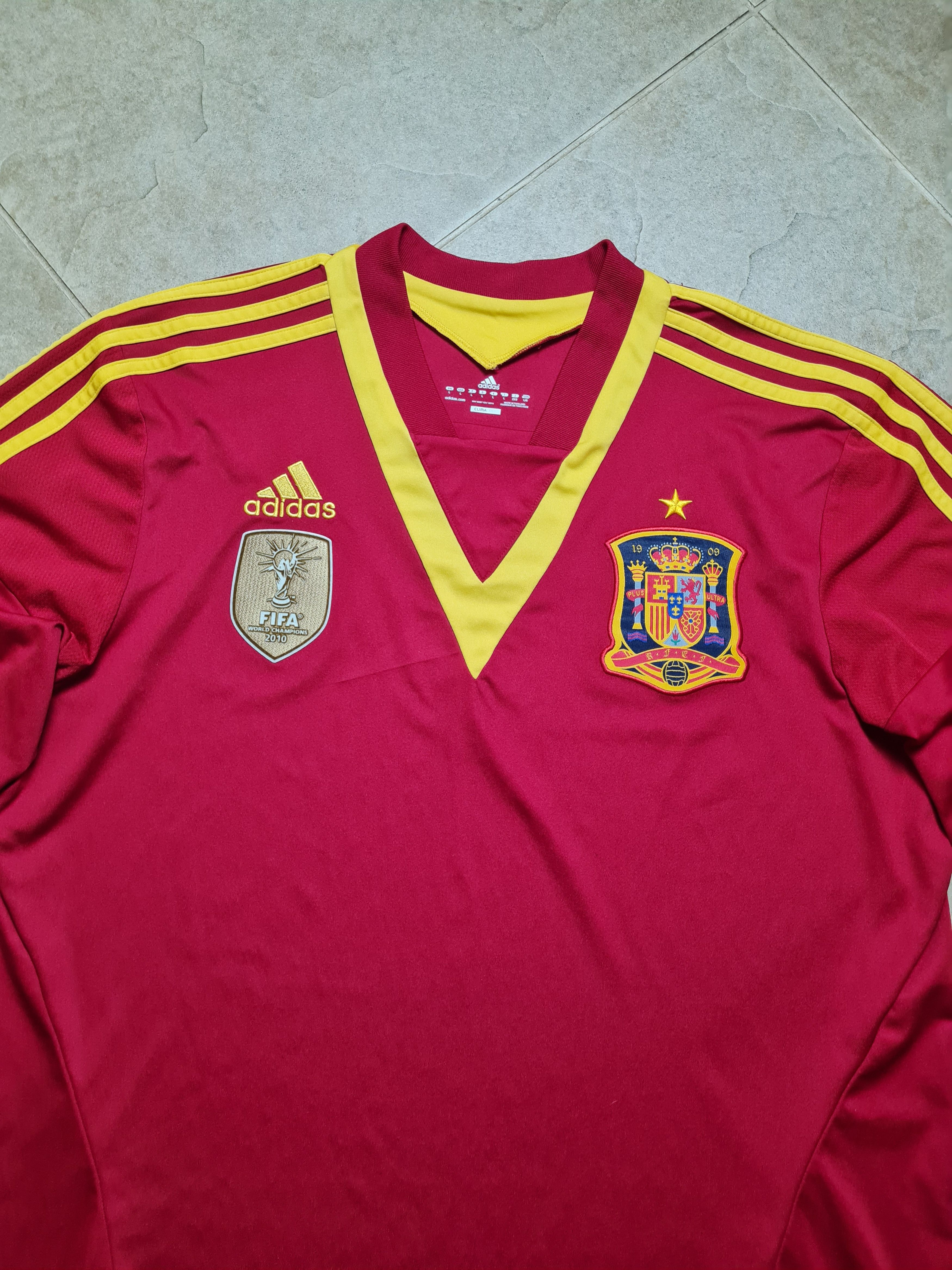 Adidas Spain World Cup 2012/13 Adidas shirt Camiseta Espana X53272 Size US L / EU 52-54 / 3 - 8 Thumbnail