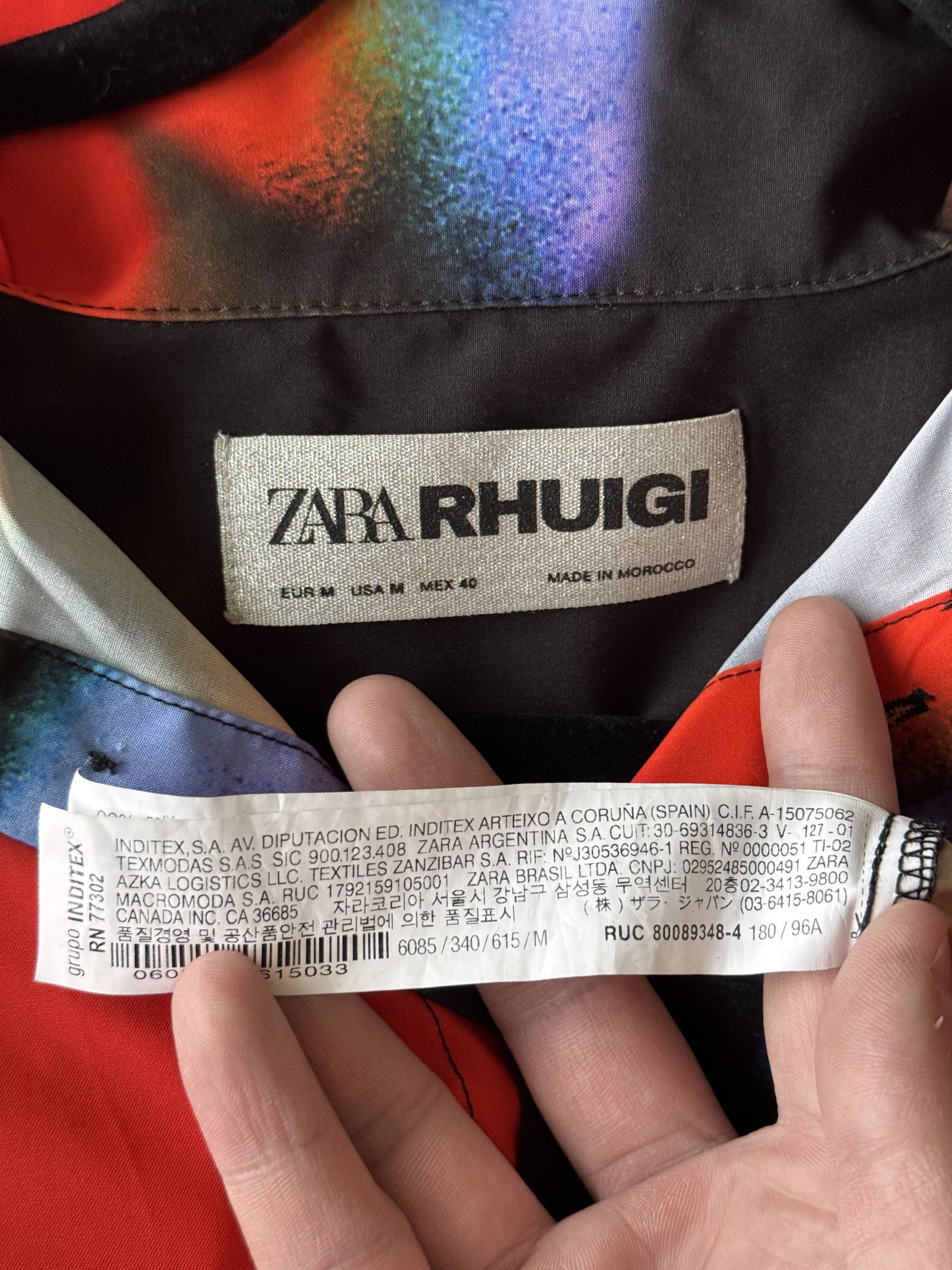 Rhude × Zara RHU - PRINTED BUTTON SHIRT Size US M / EU 48-50 / 2 - 4 Thumbnail