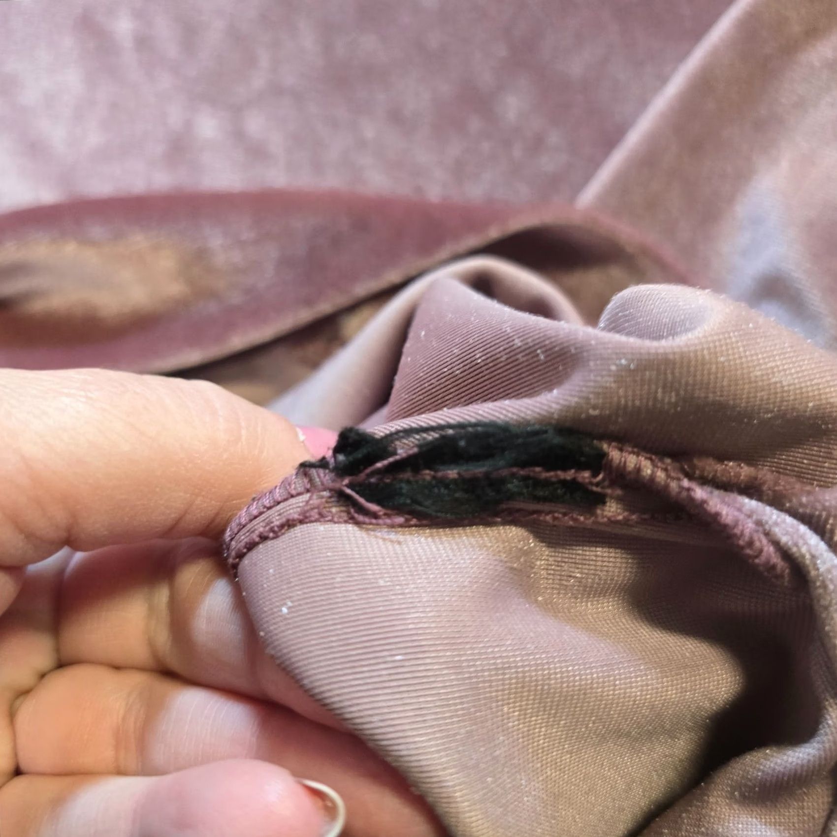 Anthropologie Anthropologie Top Womens Size L Pink Velour Short Sleeve Mock Neck Casual Blouse Size L / US 10 / IT 46 - 7 Thumbnail