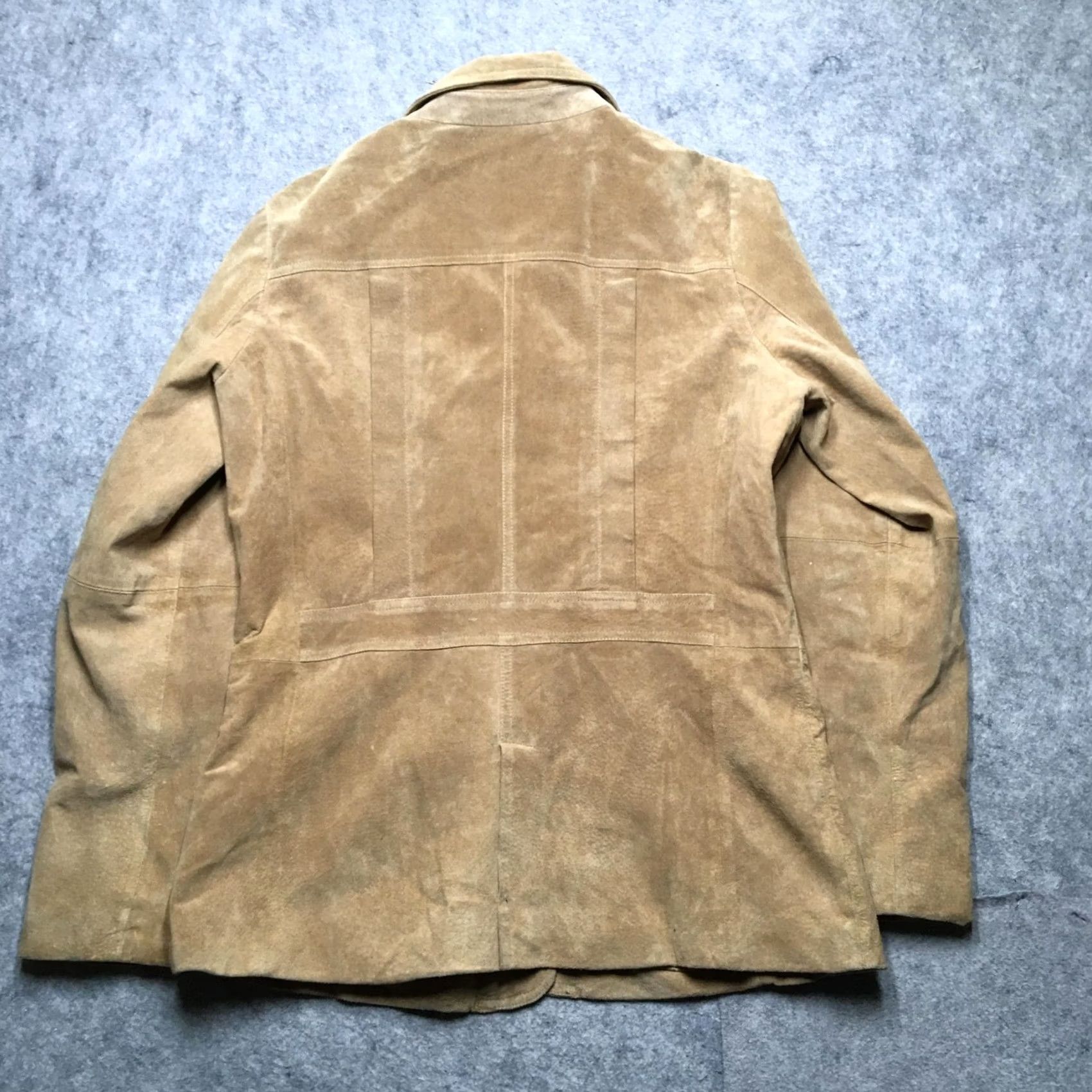Eddie Bauer Eddie Bauer Suede Blazer Jacket Womens Tall L Brown Seattle Suede Lined Button Front Notched Collar Size L / US 10 / IT 46 - 6 Thumbnail