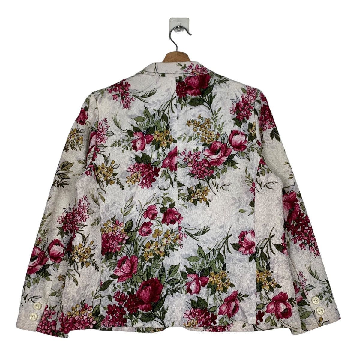 Japanese Brand LAPINE Floral Graphic Casual Jacket #0195-C10 Size M / US 6-8 / IT 42-44 - 8 Thumbnail
