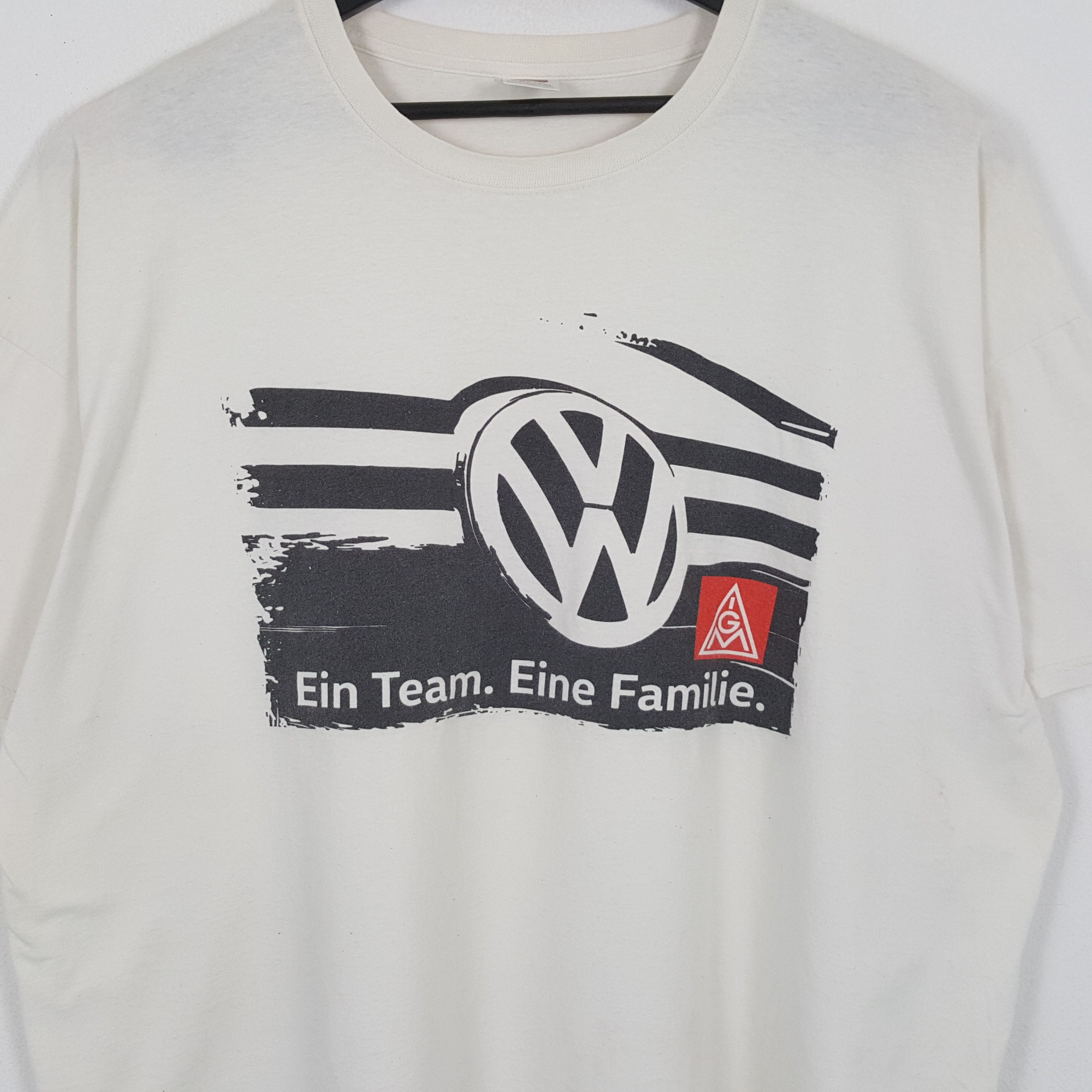 Vintage VOIKSWAGEN EIN TEAM Logo Design Tshirt Size US XXL / EU 58 / 5 - 2 Thumbnail