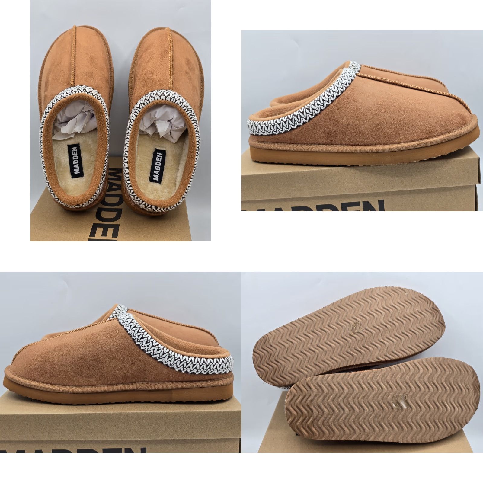 Vintage Madden Girl Pantuflas Mbilly Cognac Brown Suede - Sz 10 M Boots Women Pantuflas Mbilly Cognac Brown Suede - Sz 10 M Size 32" / US 10 / IT 46 - 8 Thumbnail