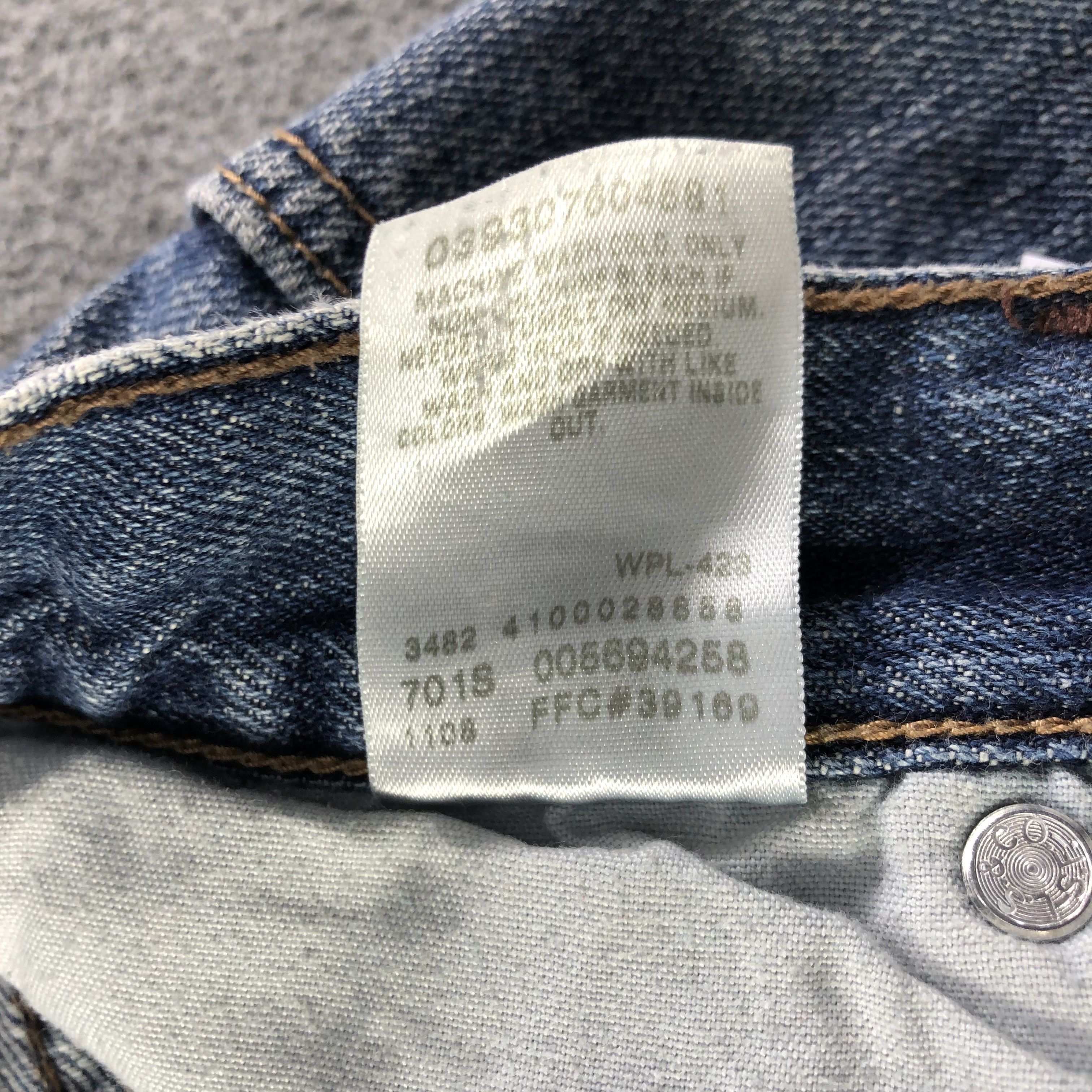 Levi's Vintage Blue Wash Levis 569 Jeans-J3491 Size US 34 / EU 50 - 11 Thumbnail