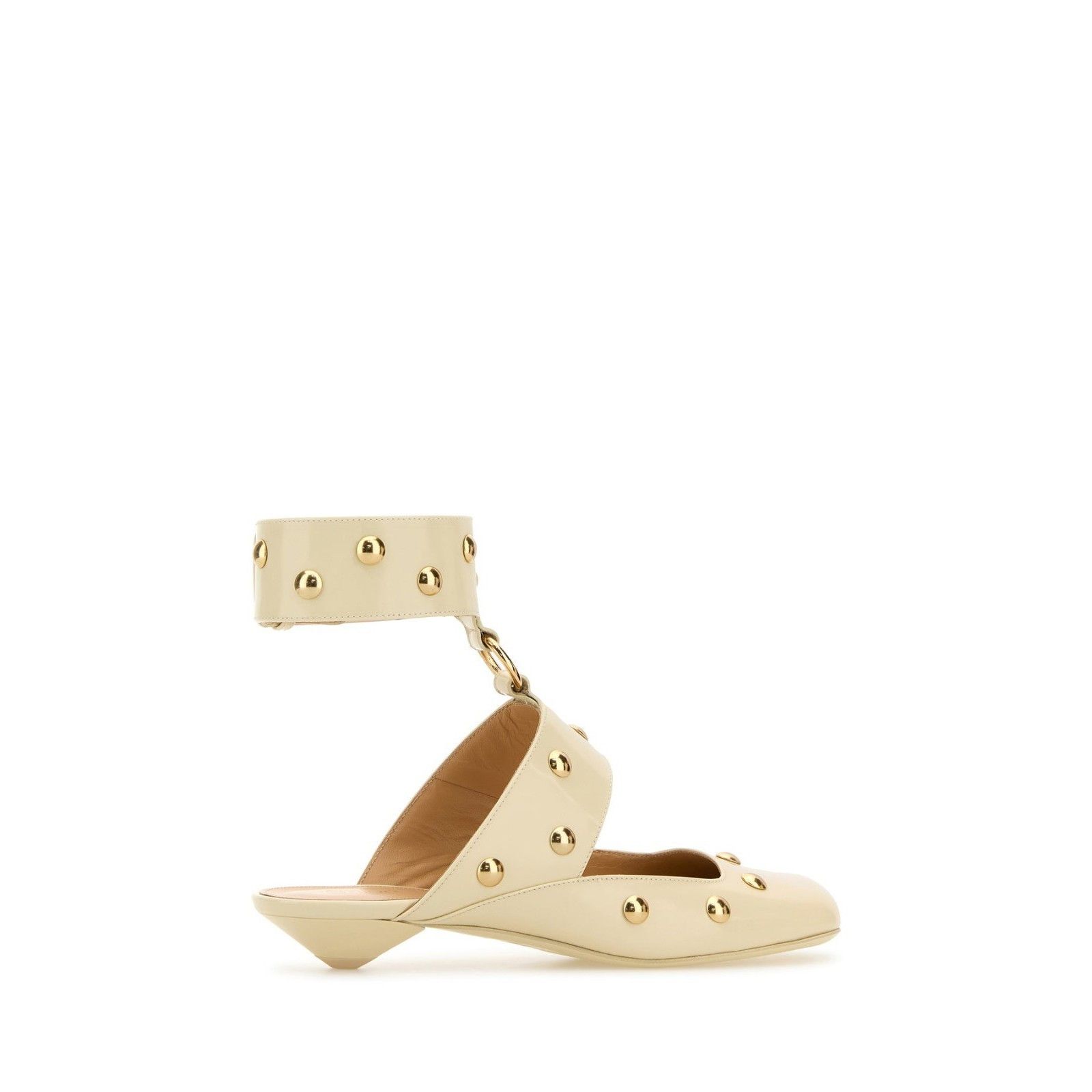 Chloe Chloe Jade Cream Beige Stud Sabot Sandal New & Authentic (Eu Size US 7 / IT 37 - 3 Thumbnail
