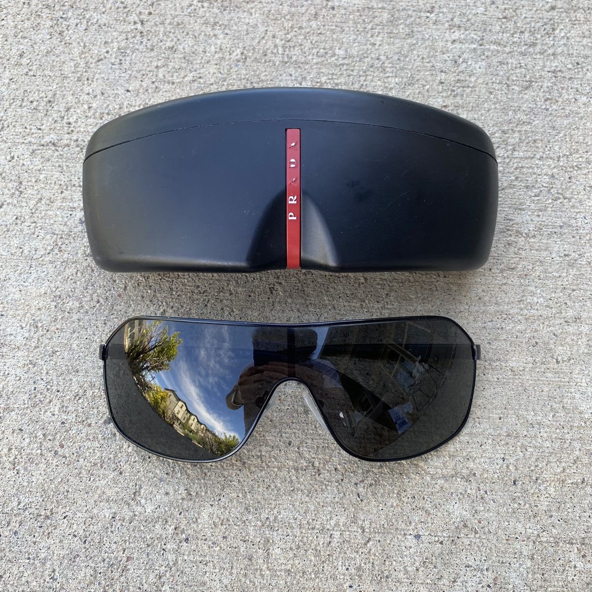 image of Prada Linea Rossa Sps 53Vs Sunglasses in Black, Men's