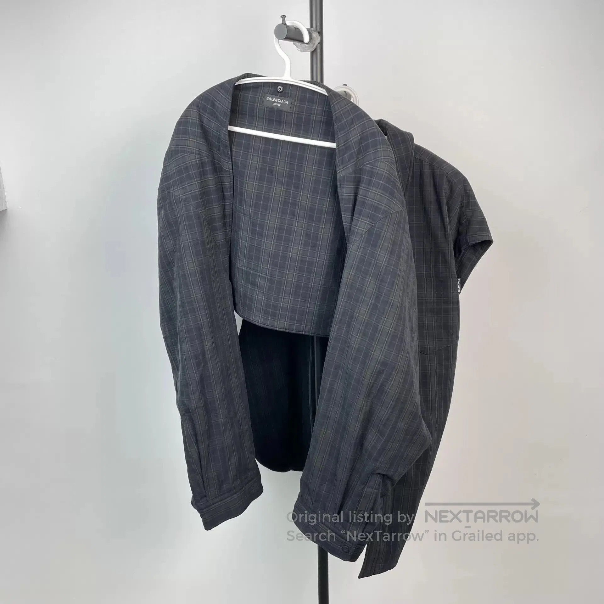 Balenciaga Plaid Long Sleeve Button-Up Shirt. Size US S / EU 44-46 / 1 - 3 Thumbnail