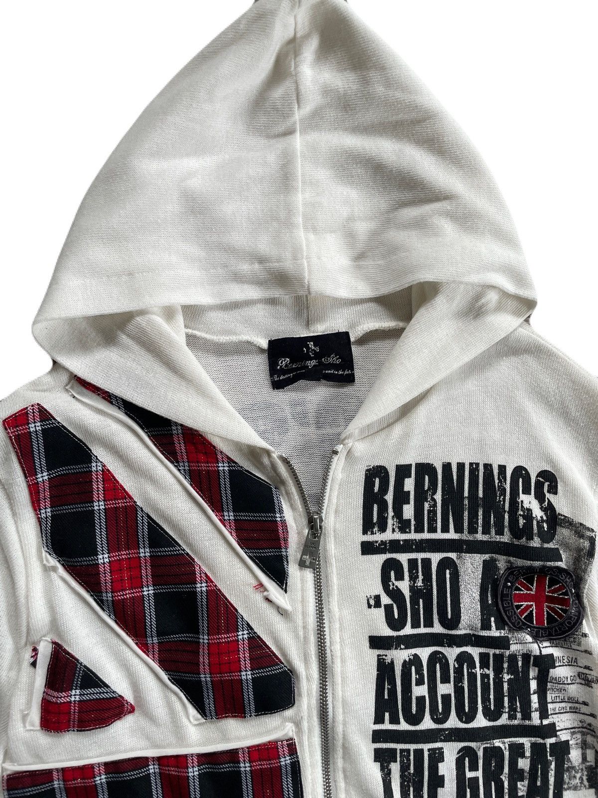 If Six Was Nine 2000s Bernings Sho Japanese archive Poem Patch Zip-Up Hoodie Size US S / EU 44-46 / 1 - 5 Thumbnail